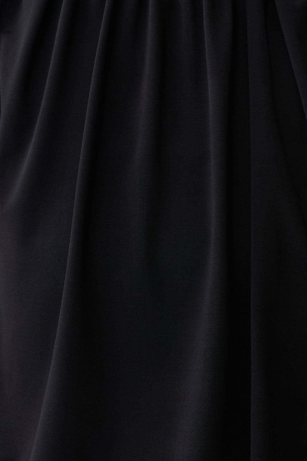 True Drop Waist Gathered Midi Dress - Black