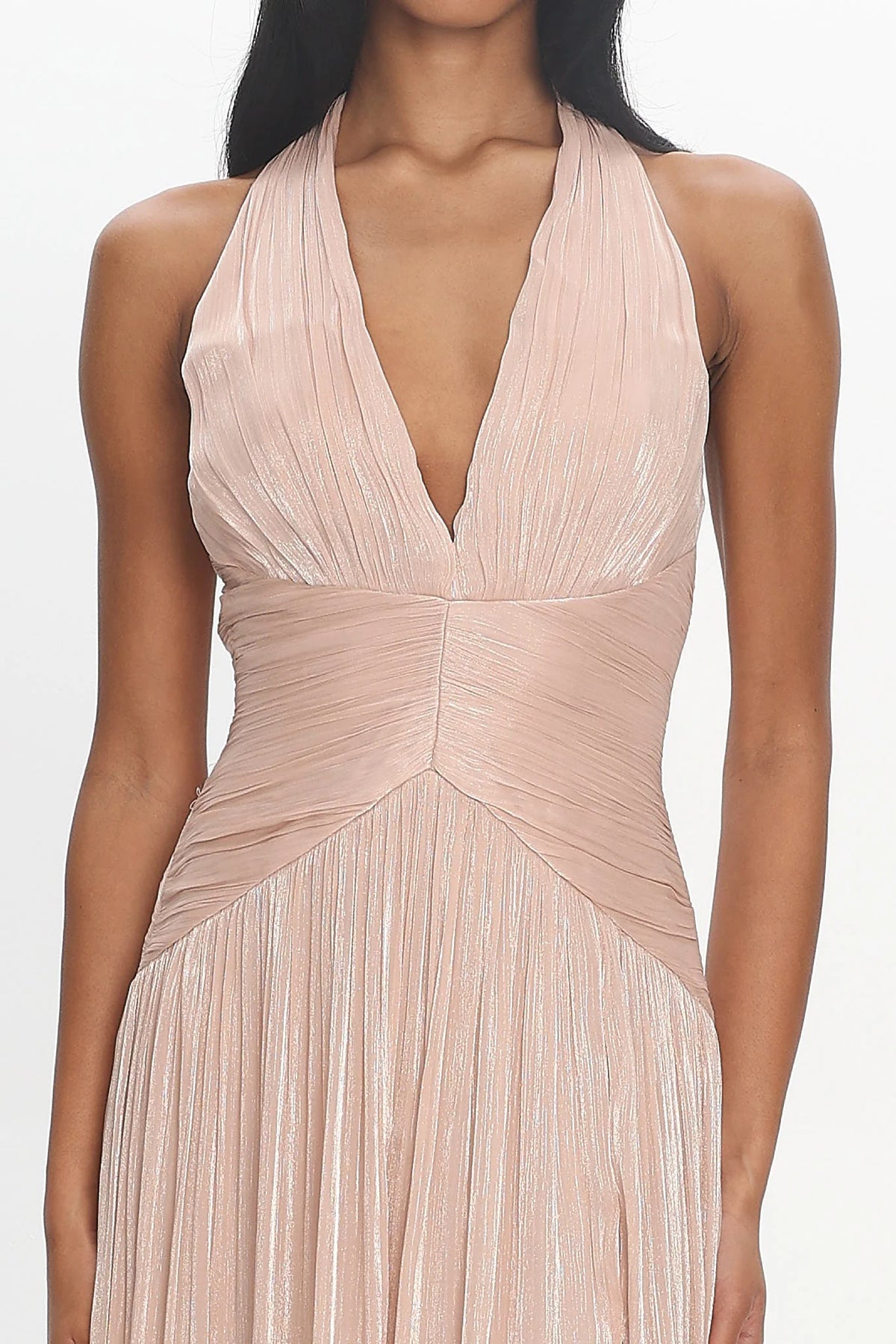 Champagne Wishes Halter Gown Champagne
