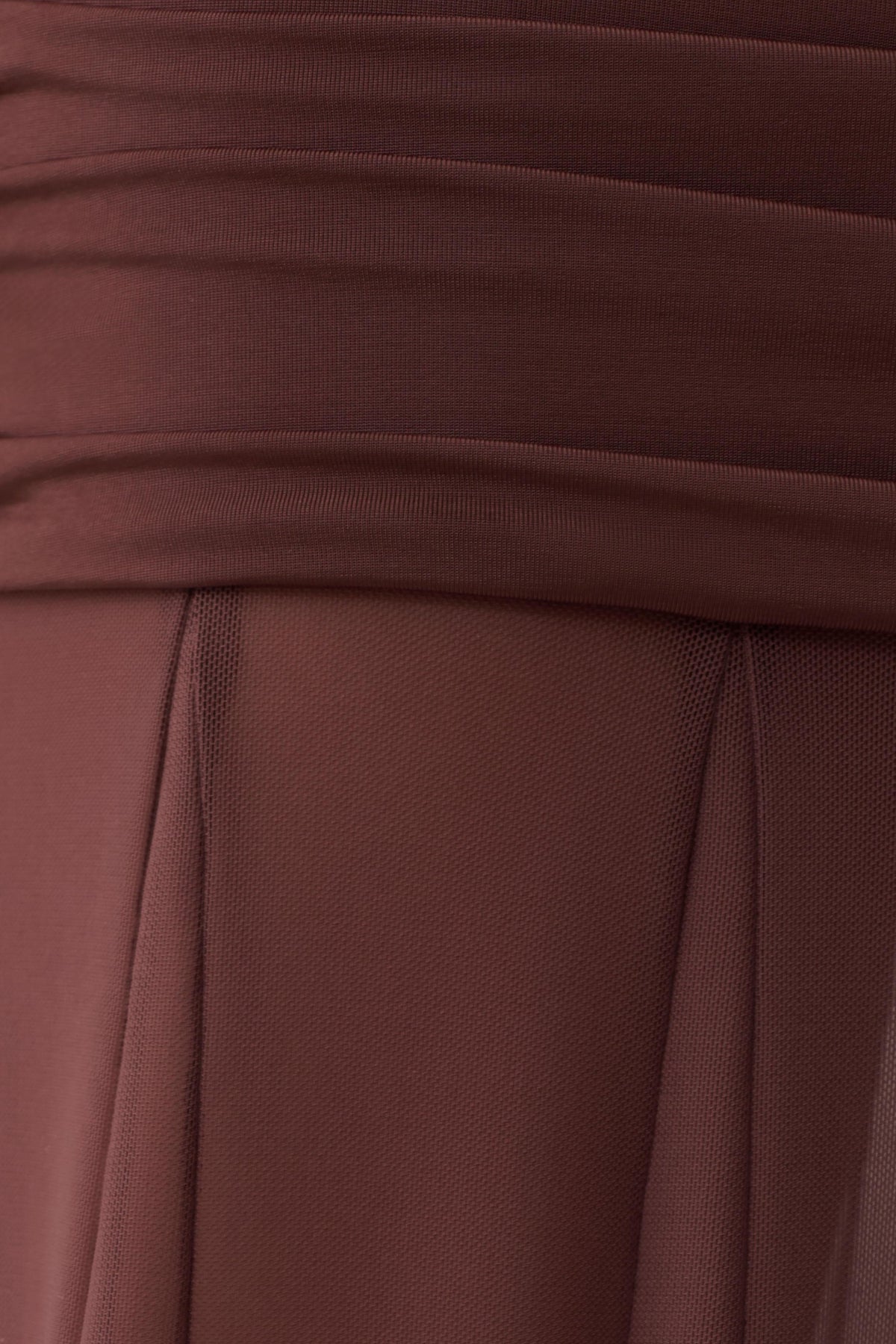 Jorja Draped Halter Slinky Maxi Dress - Chocolate