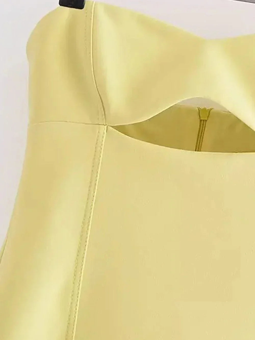 Freya Strapless Hollow Out Mini Dress