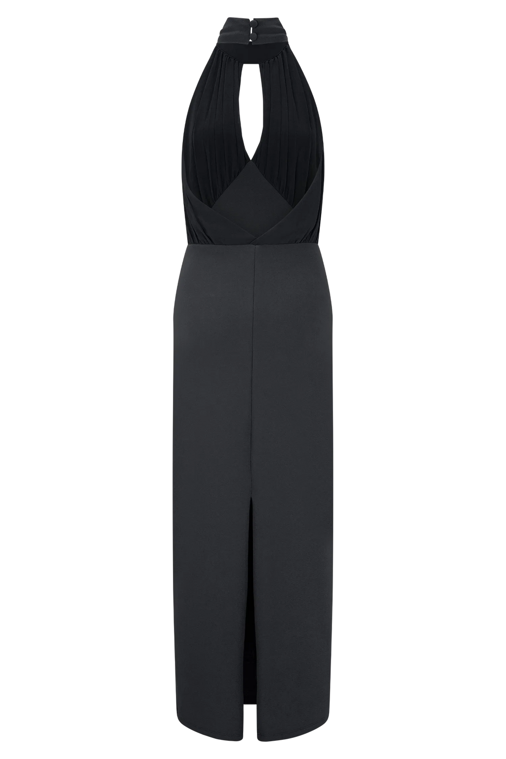 Mierah Halter Midi Dress - Black