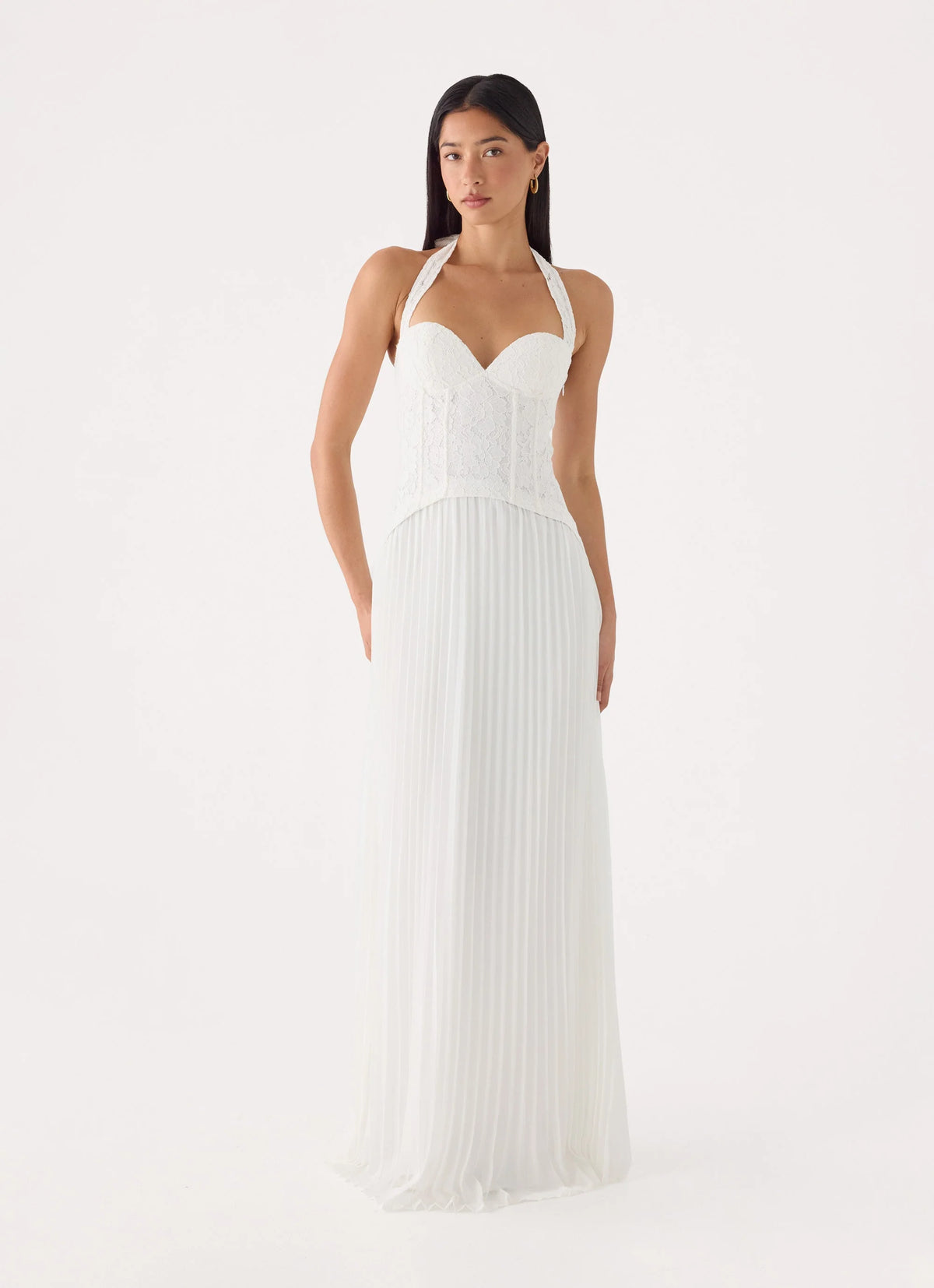 Tunnel Vision Maxi Dress - White