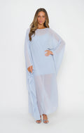 Olsen Maxi Dress ~ Steel Blue Chiffon