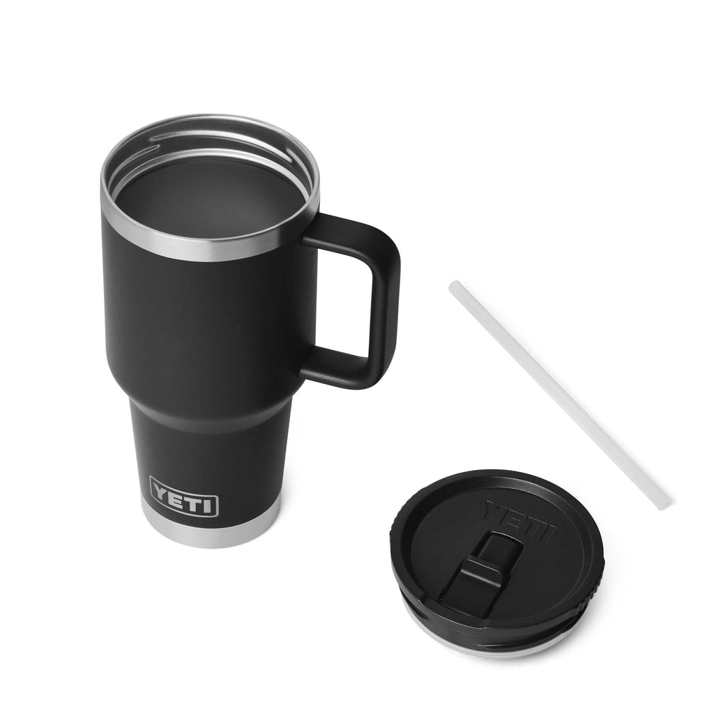 YETI Black 30oz Travel Straw Mug