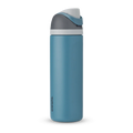 Owala FreeSip Insulated Stainless Steel Water Bottle with Straw for Sports and Travel. BPA-Free. 24-oz. Grey/Blue