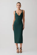 Gia Bandage Knit Midi Dress - Teal