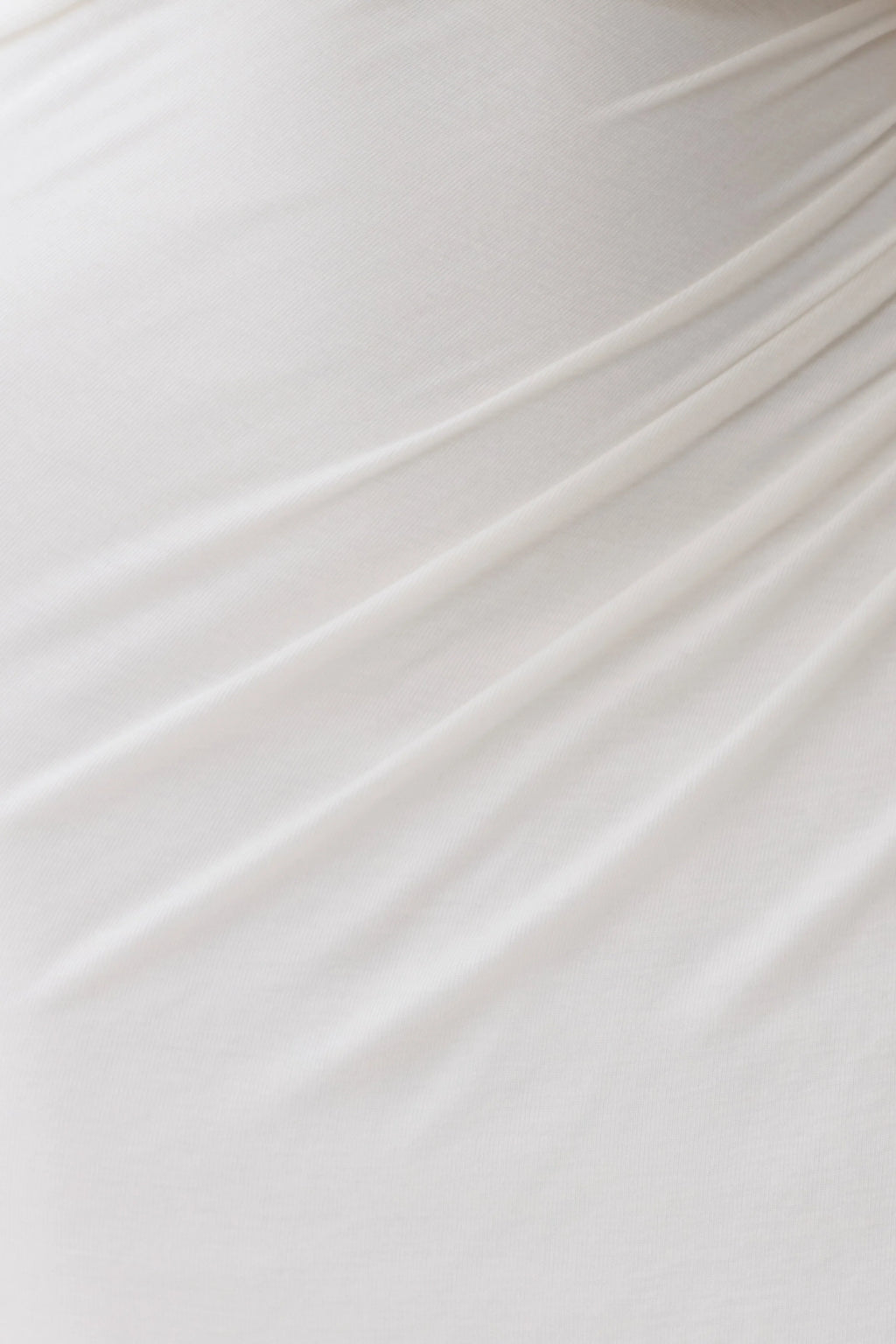 Alva Wool Lyocell Draped Midi Dress - White