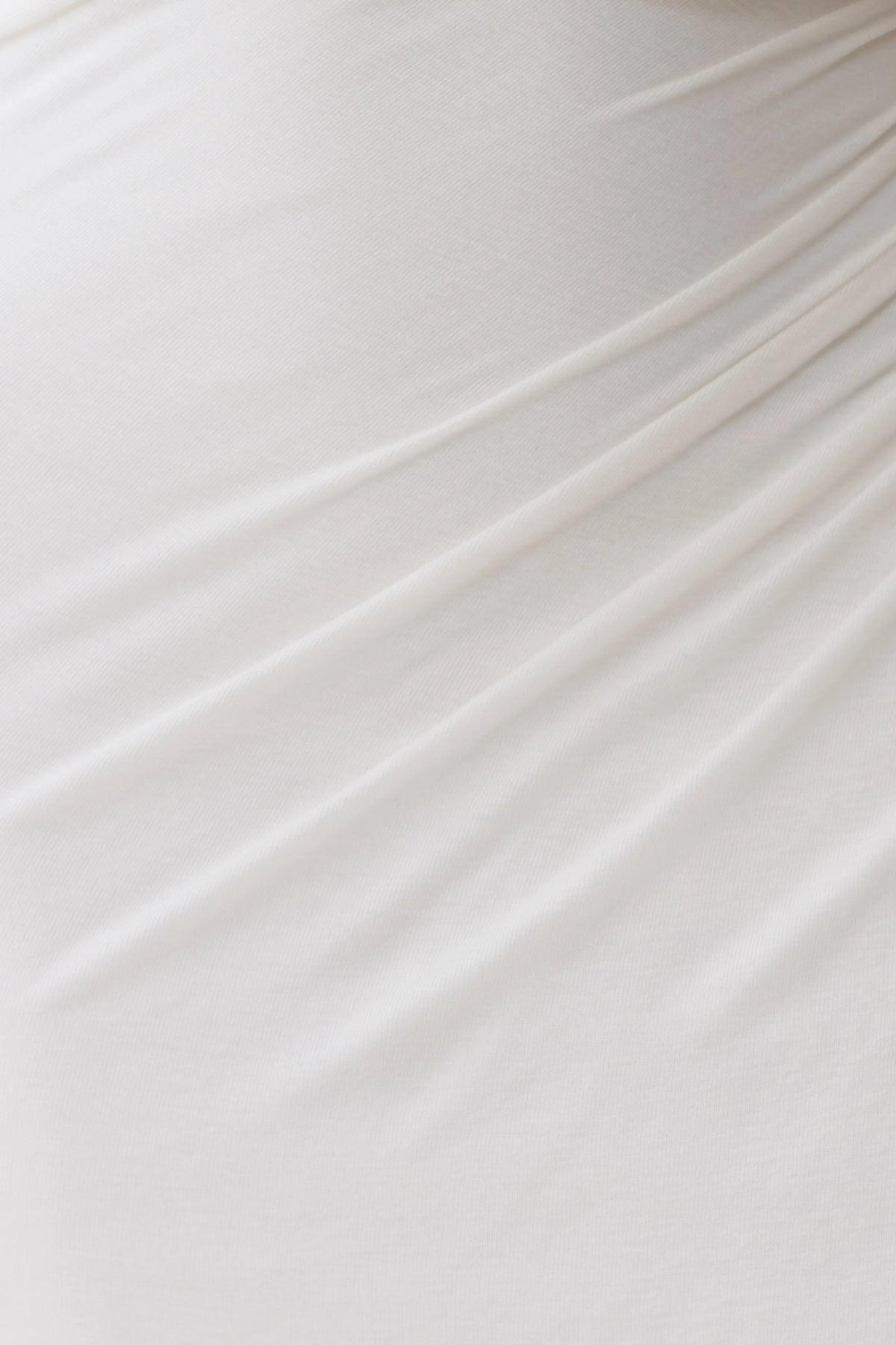 Alva Wool Lyocell Draped Midi Dress - White