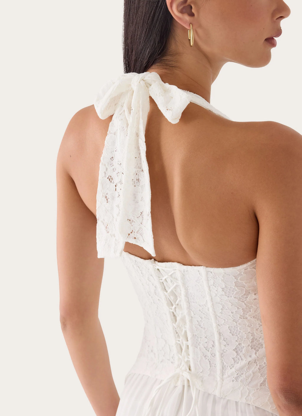 Tunnel Vision Maxi Dress - White