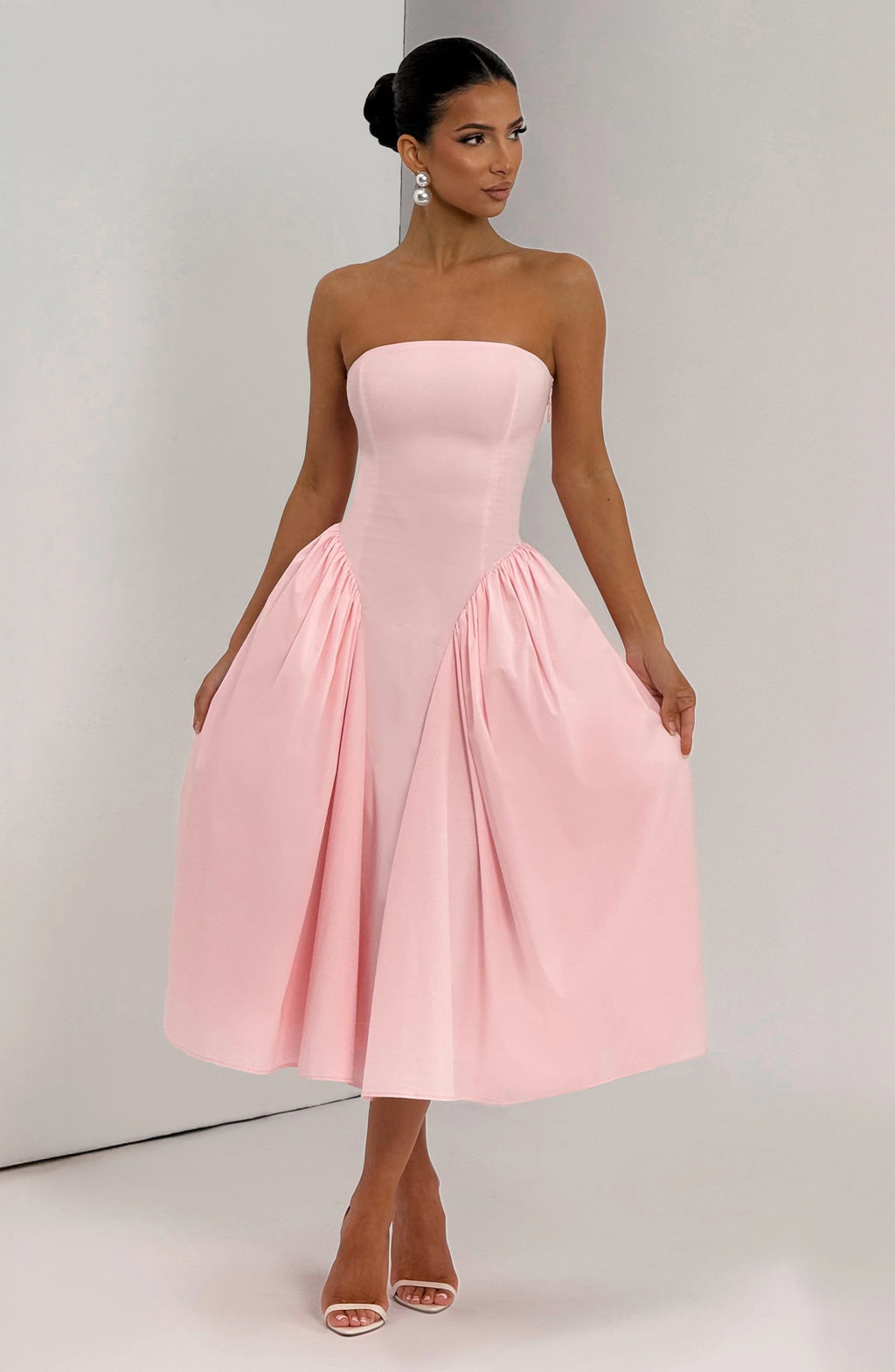 Darla Midi Dress - Blush