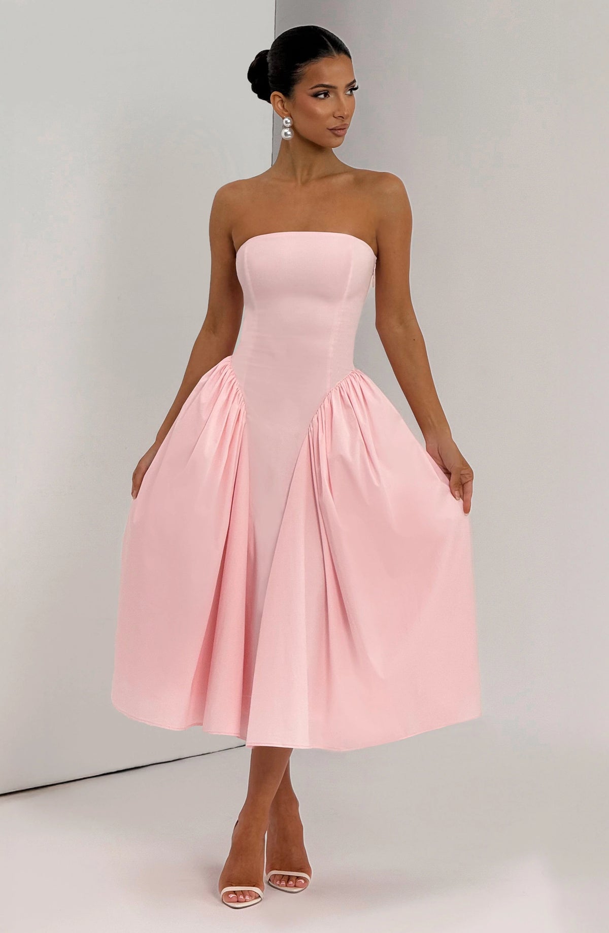 Darla Midi Dress - Blush