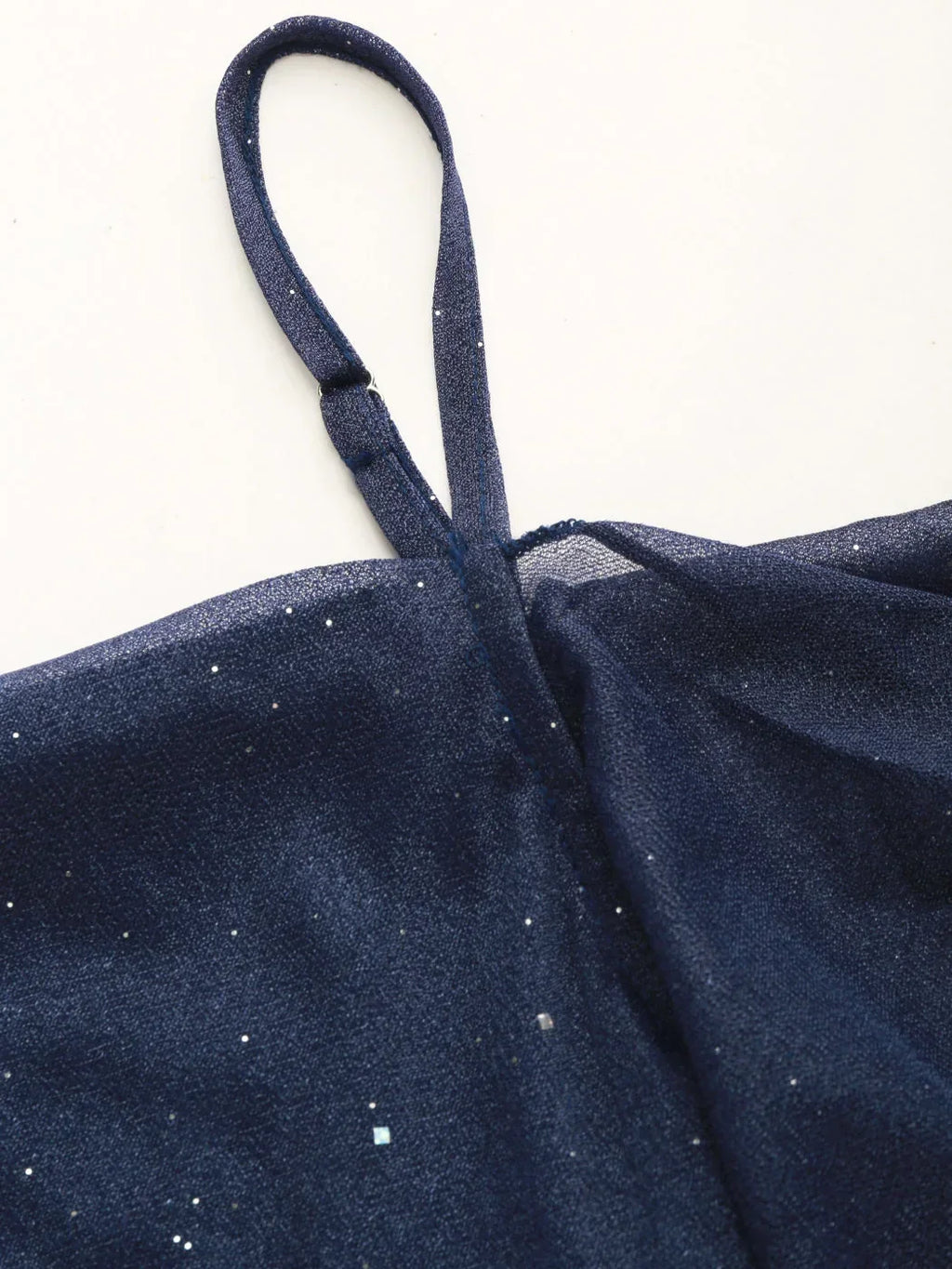 Sequin Ruched Mini Dress