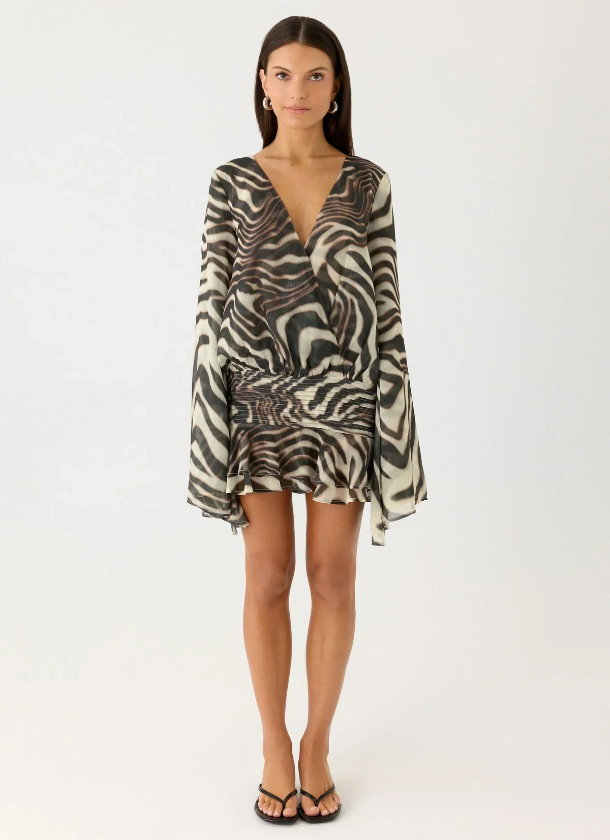 Elisana Mini Dress - Zebra