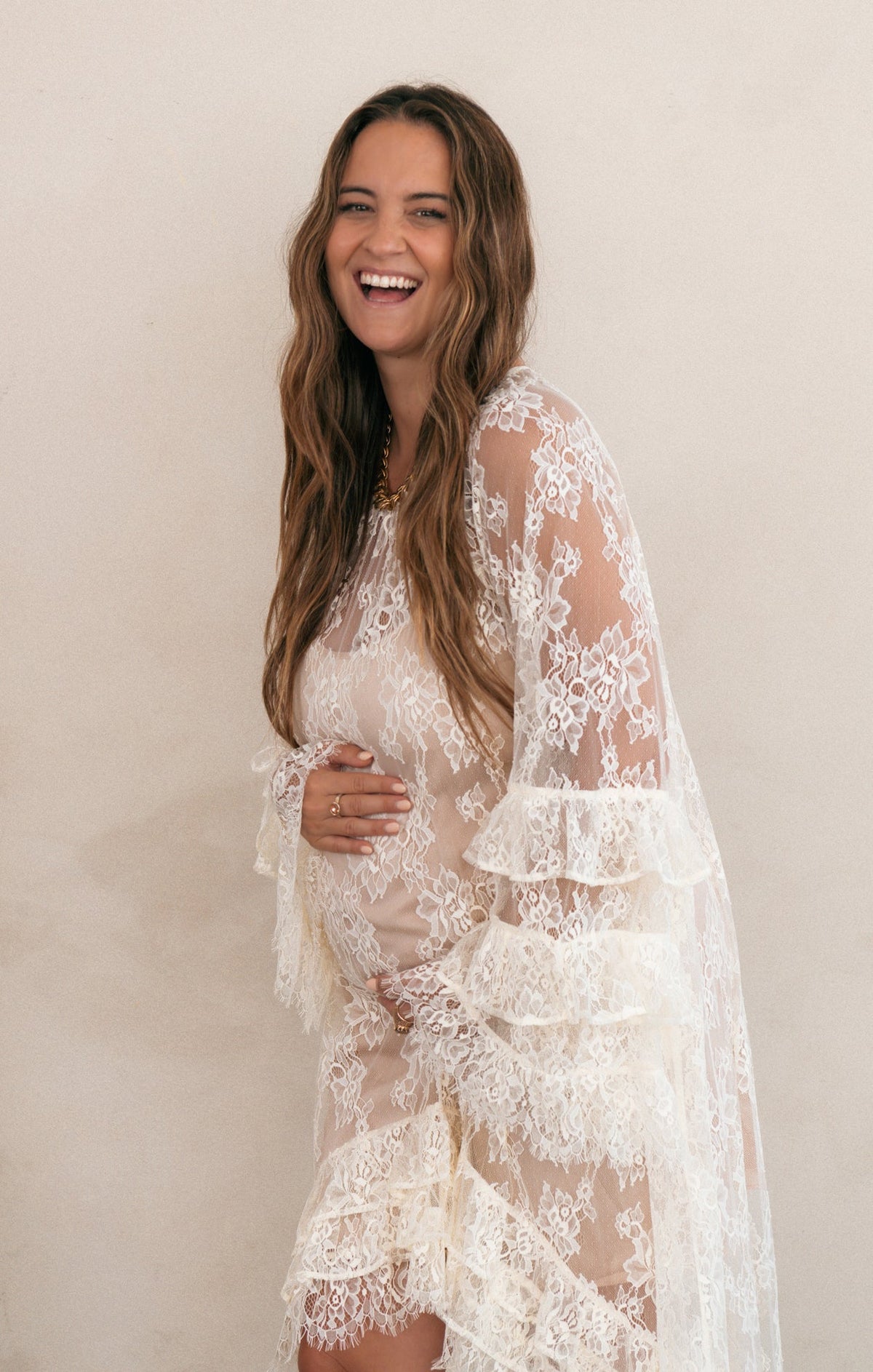 Joelle Maxi Dress ~ Dainty White Lace