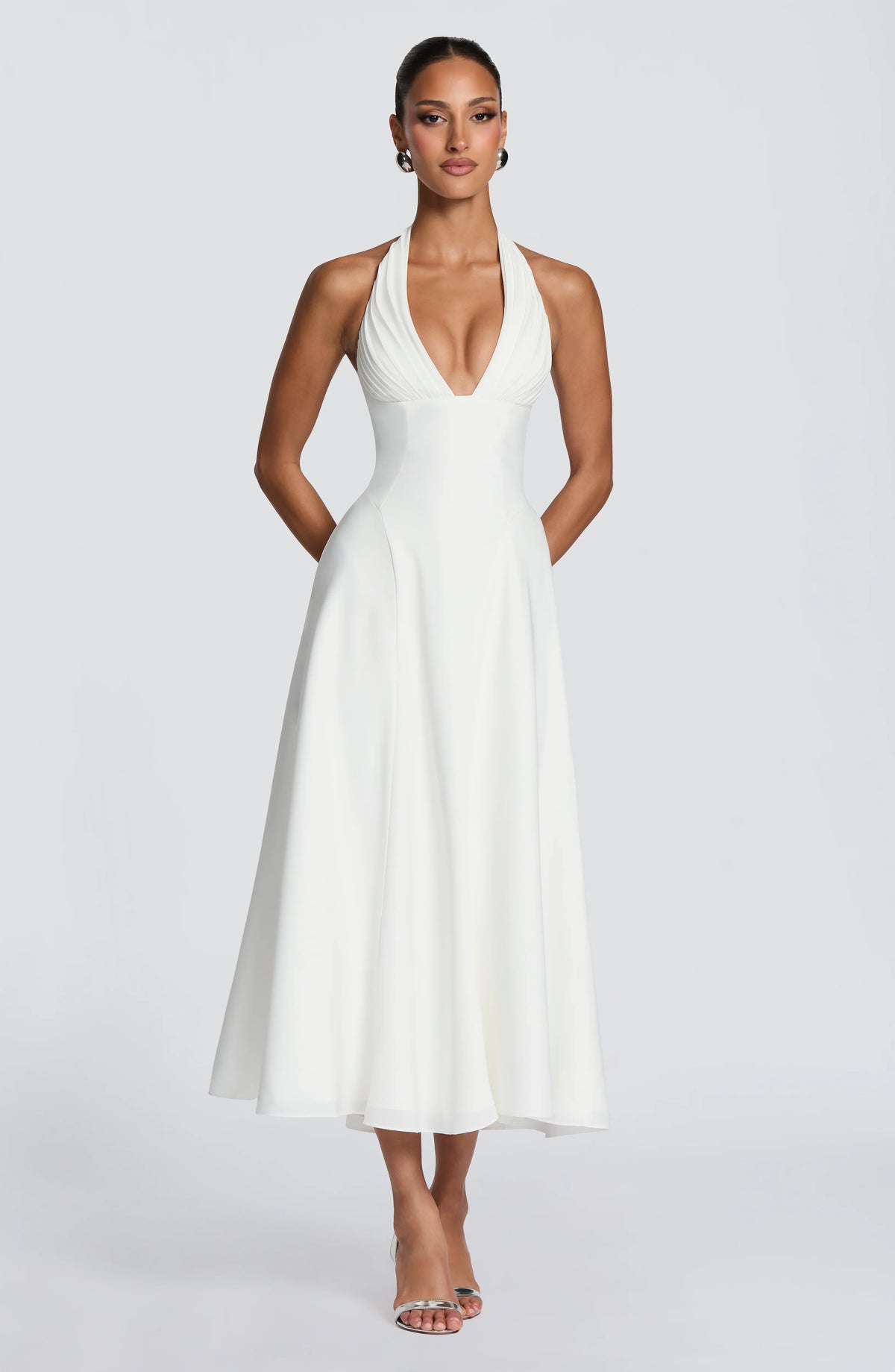 Hayden Midi Dress - Ivory