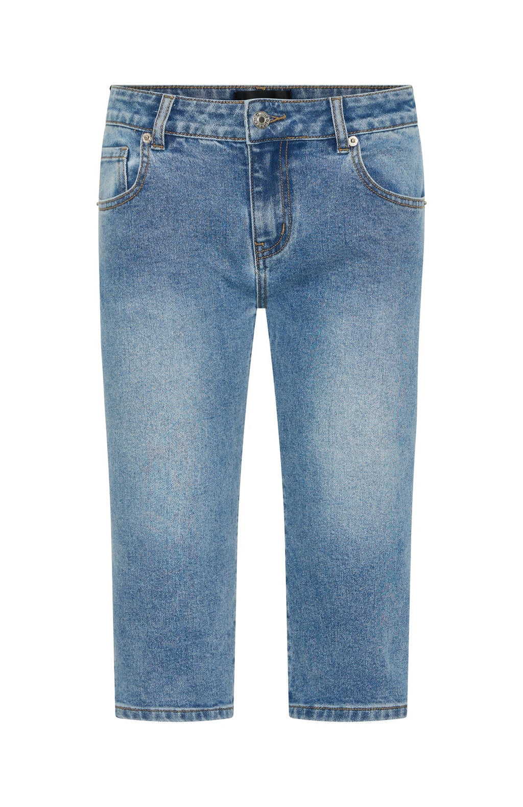 Annie Low Rise Capri Jeans Vintage Light Blue Wash