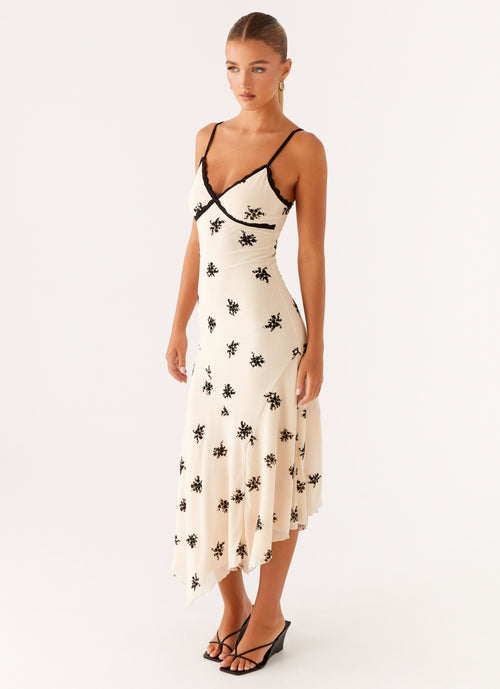 Amelia Midi Dress - Nude