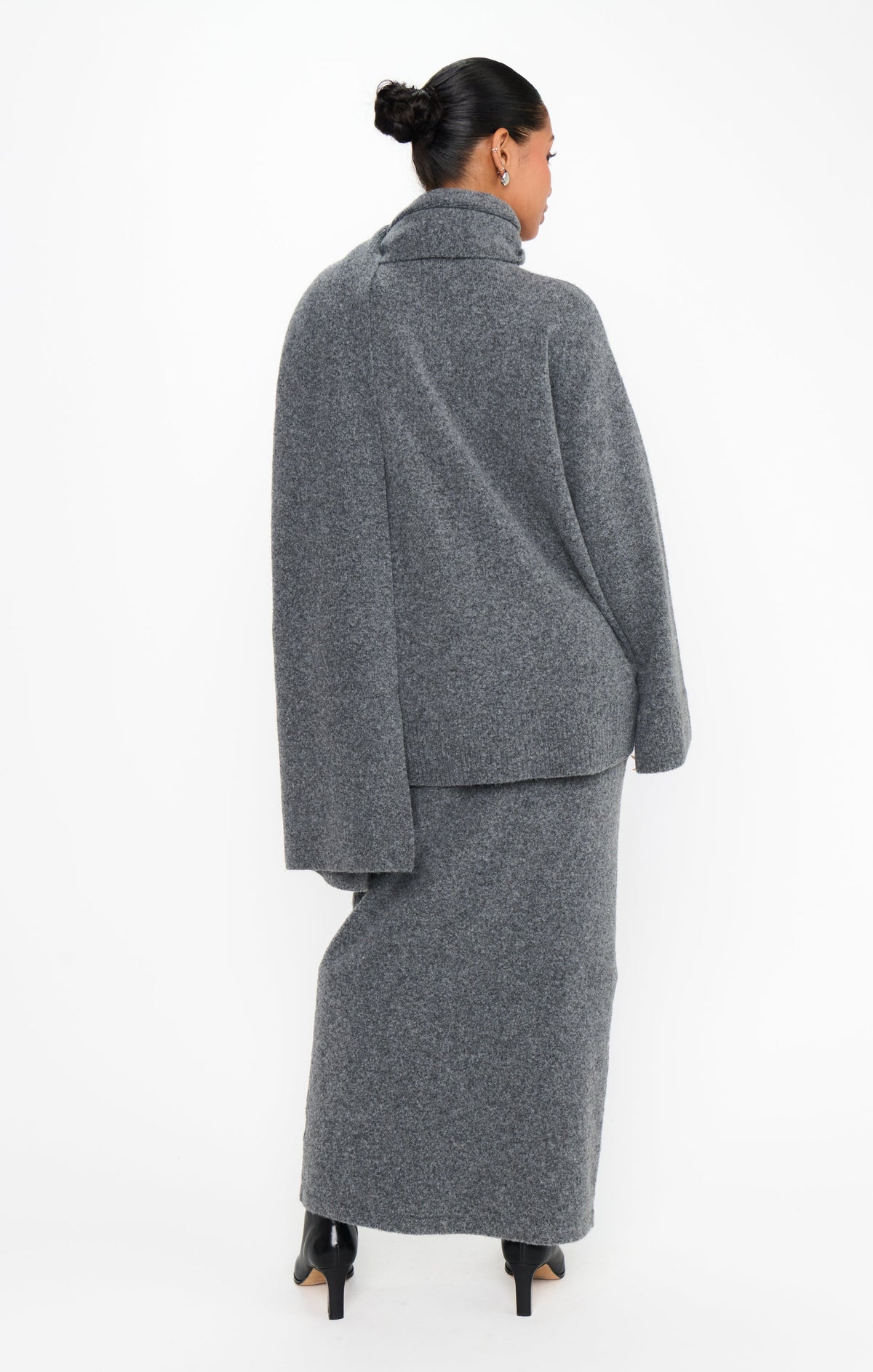 Oslo Skirt ~ Grey Knit