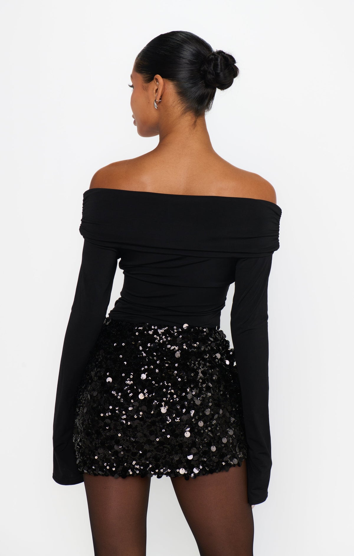 Tribeca Top ~ Black Spandy