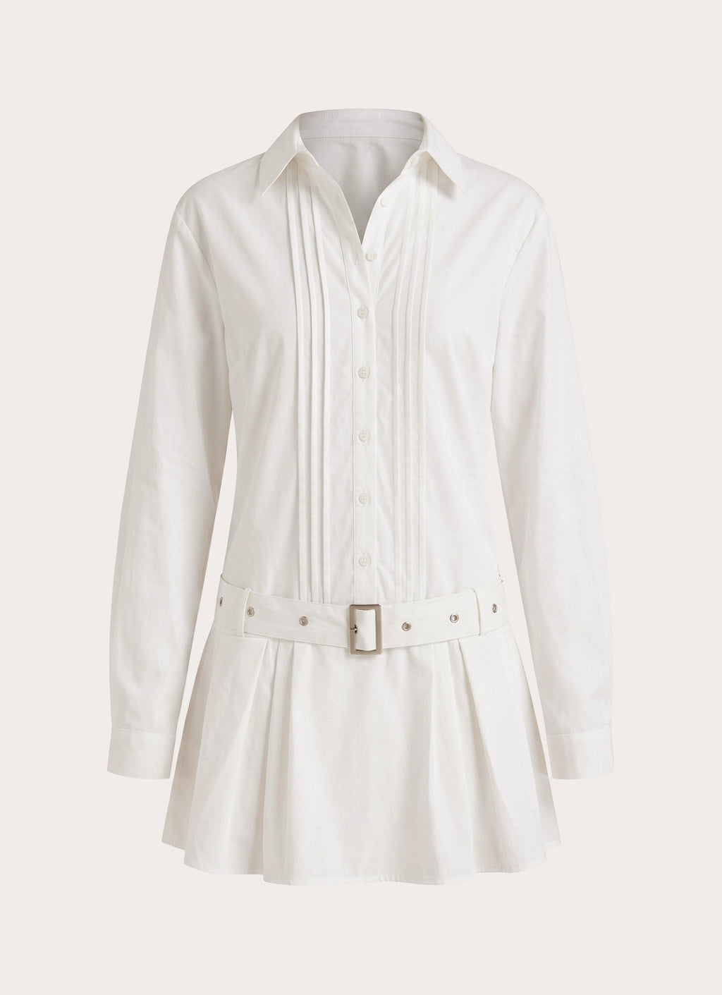 Calipso Shirt Dress - White