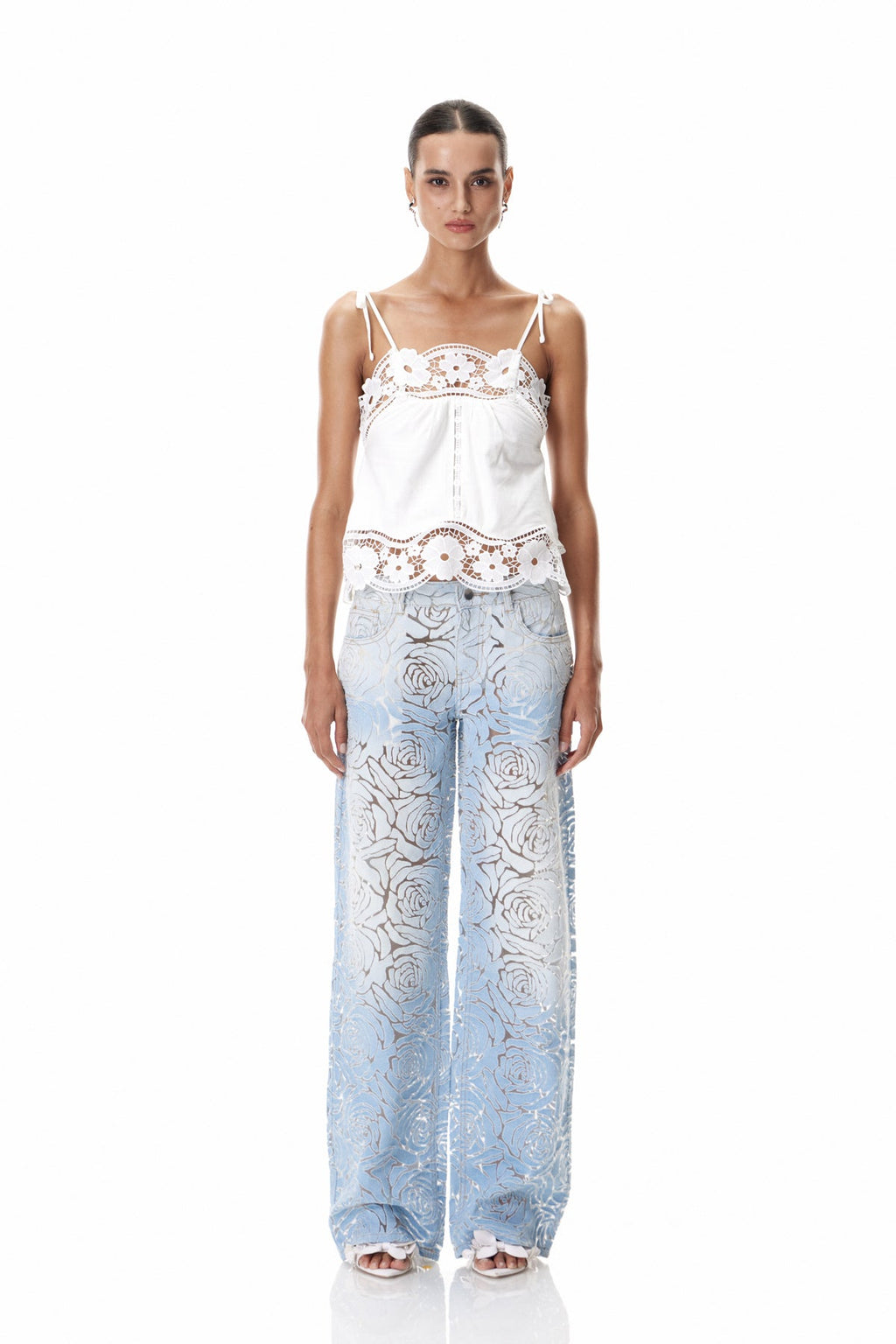 Daichi Spaghetti Lace Top