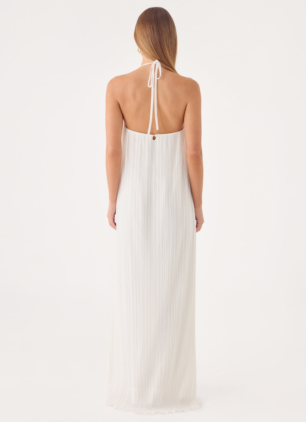 Danni Halter Maxi Dress - White
