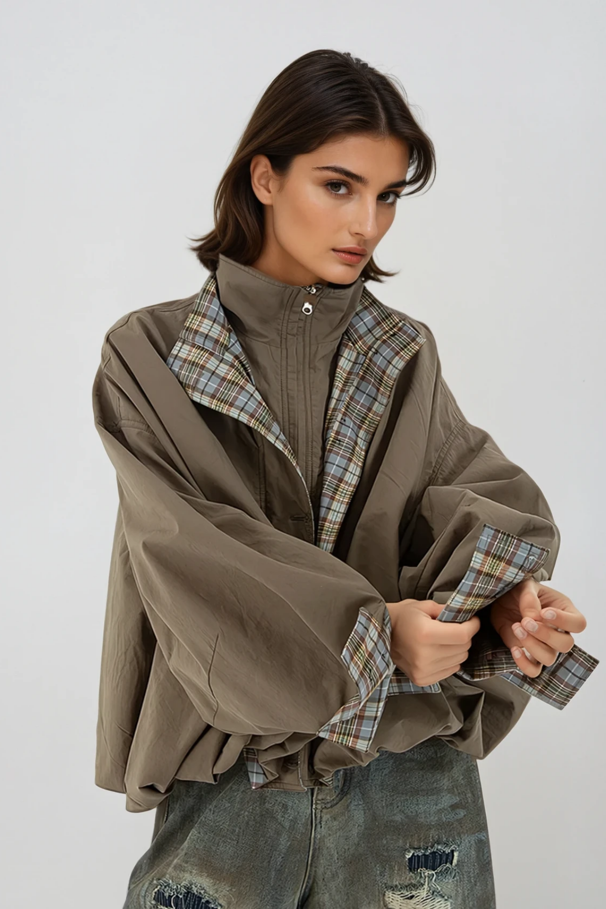 Dathan Deconstruct Grid Jacket