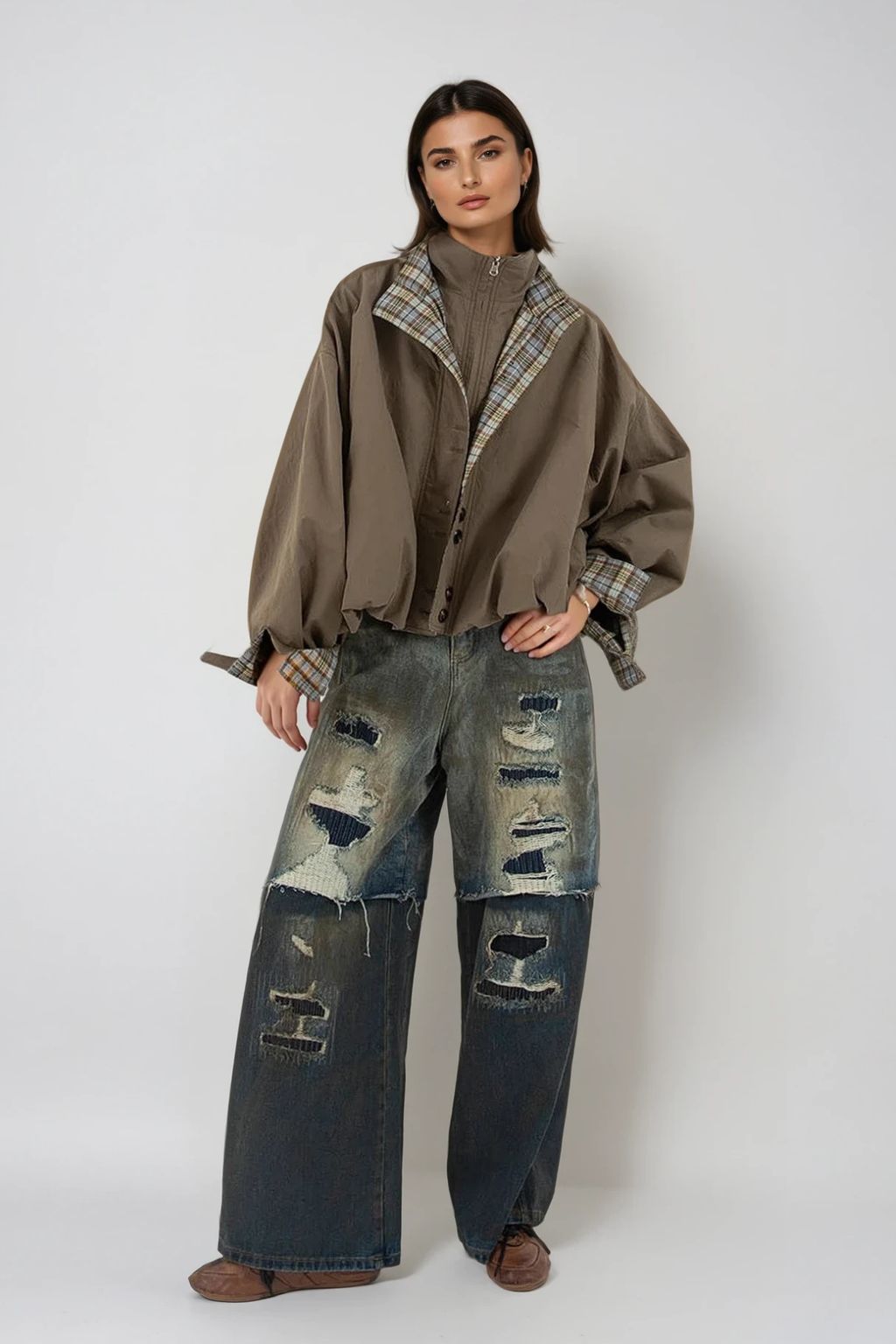 Dathan Deconstruct Grid Jacket