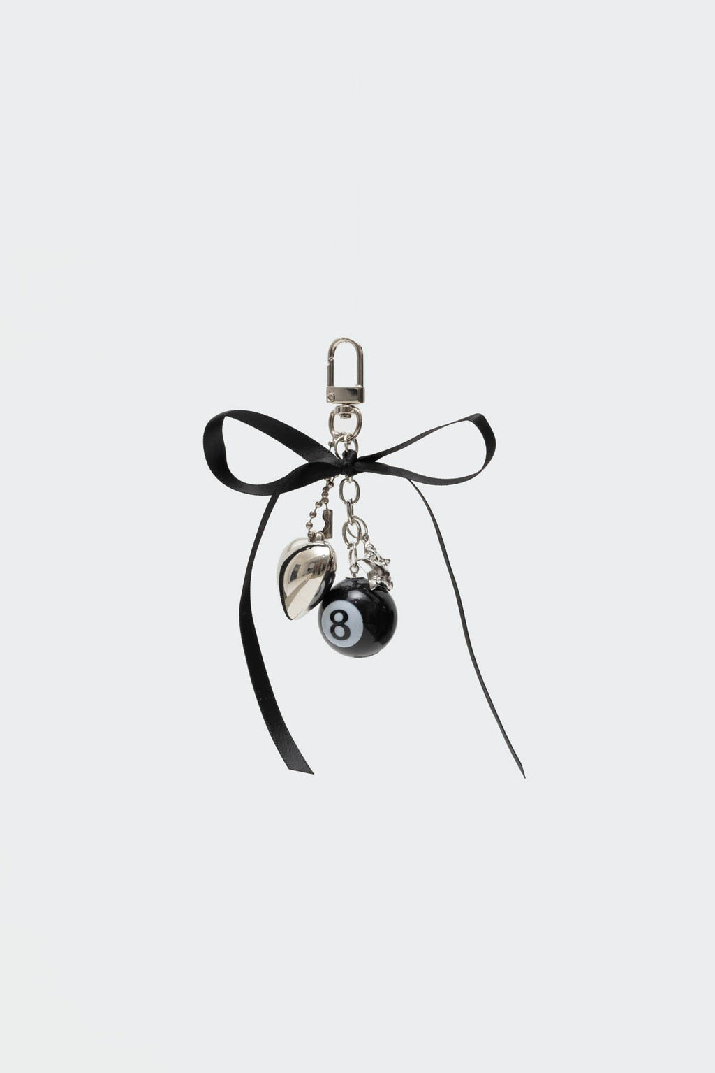 8 Ball & Heart Keychain