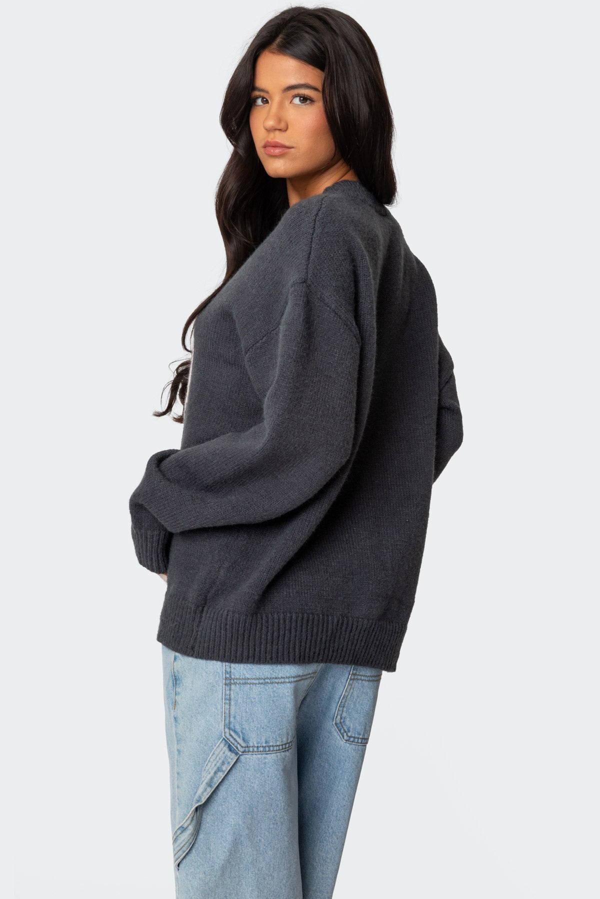 8 Ball Oversized Chunky Knit Sweater