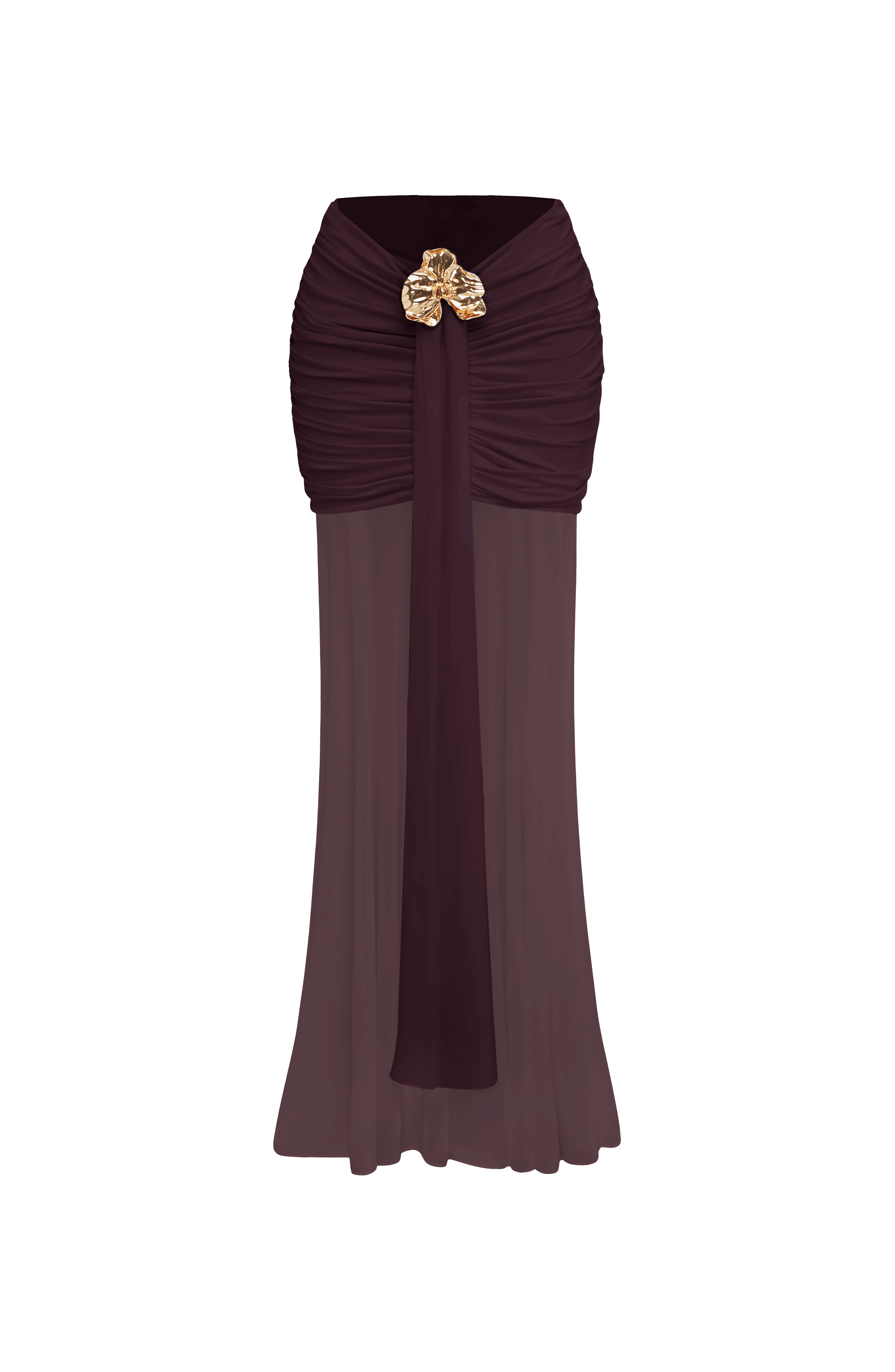 Fae Maxi Skirt - Plum