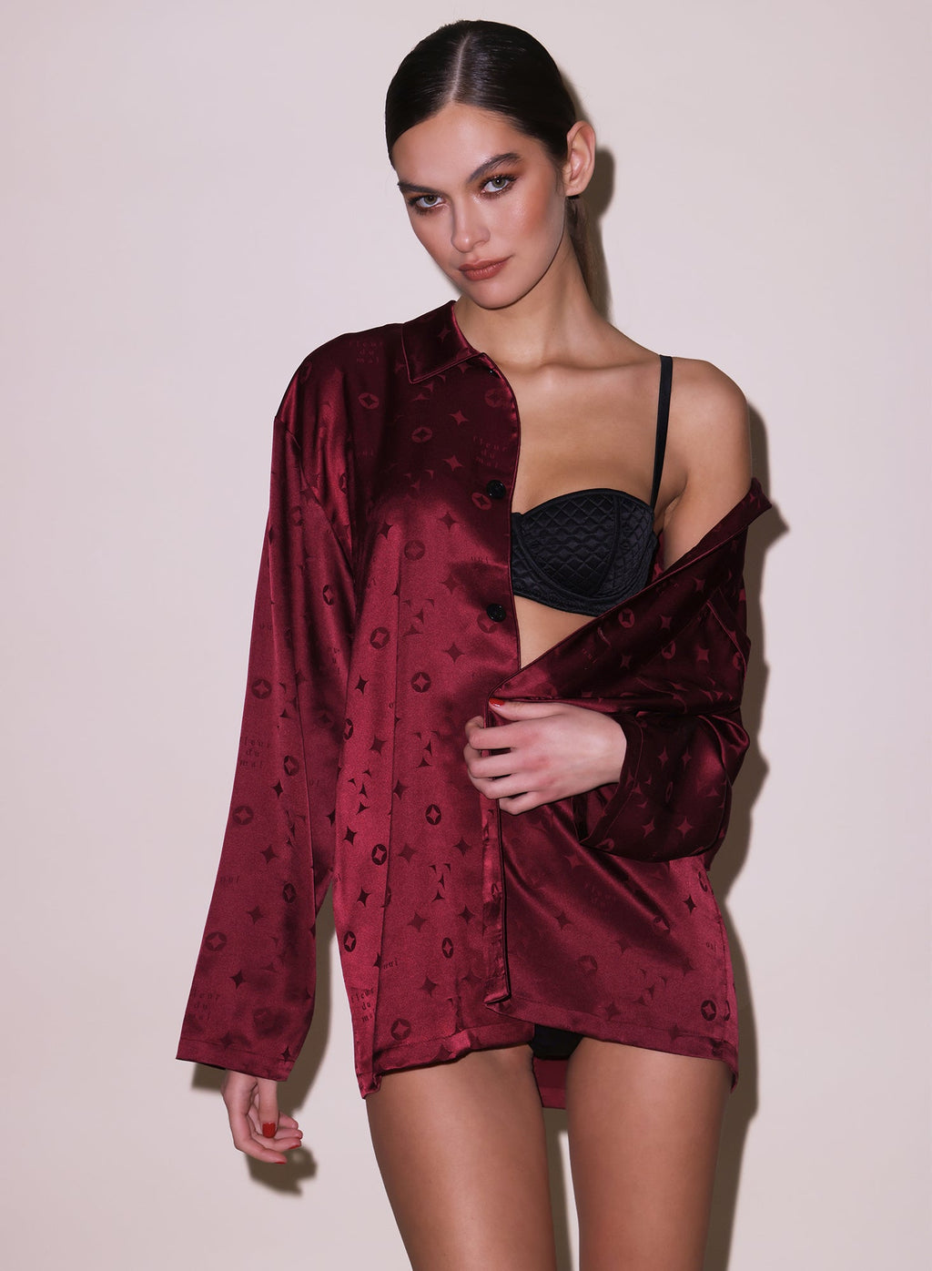 Barolo Silk Jacquard PJ Set