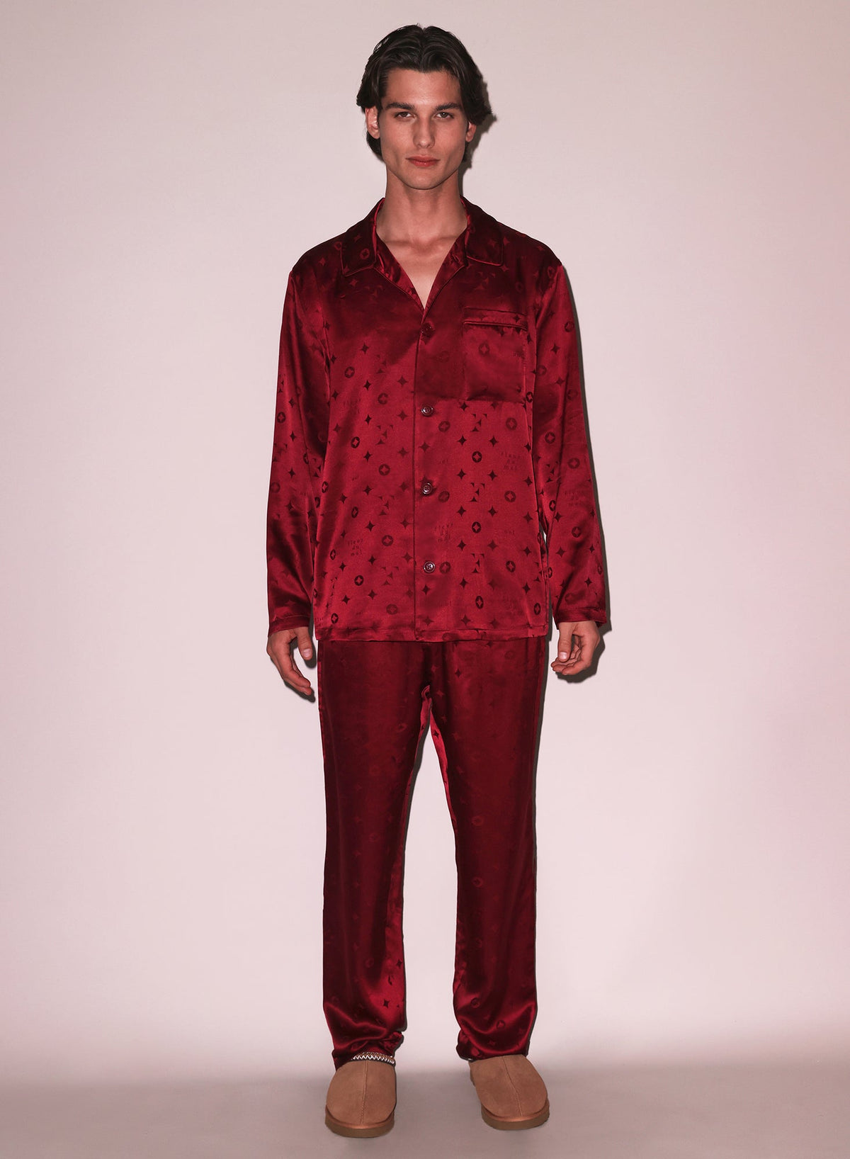 Barolo Silk Jacquard PJ Set