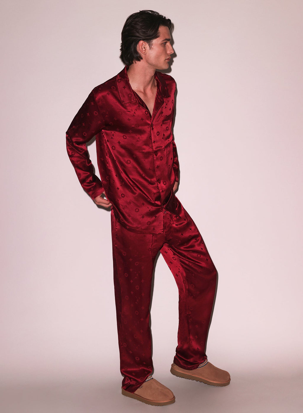 Barolo Silk Jacquard PJ Set