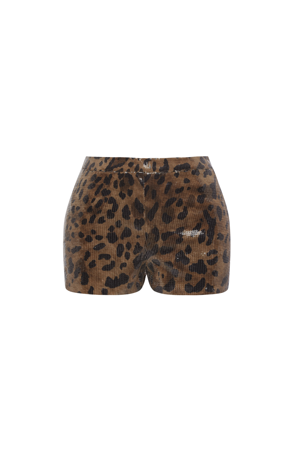 Goldie Shorts - Sequin Leopard Print