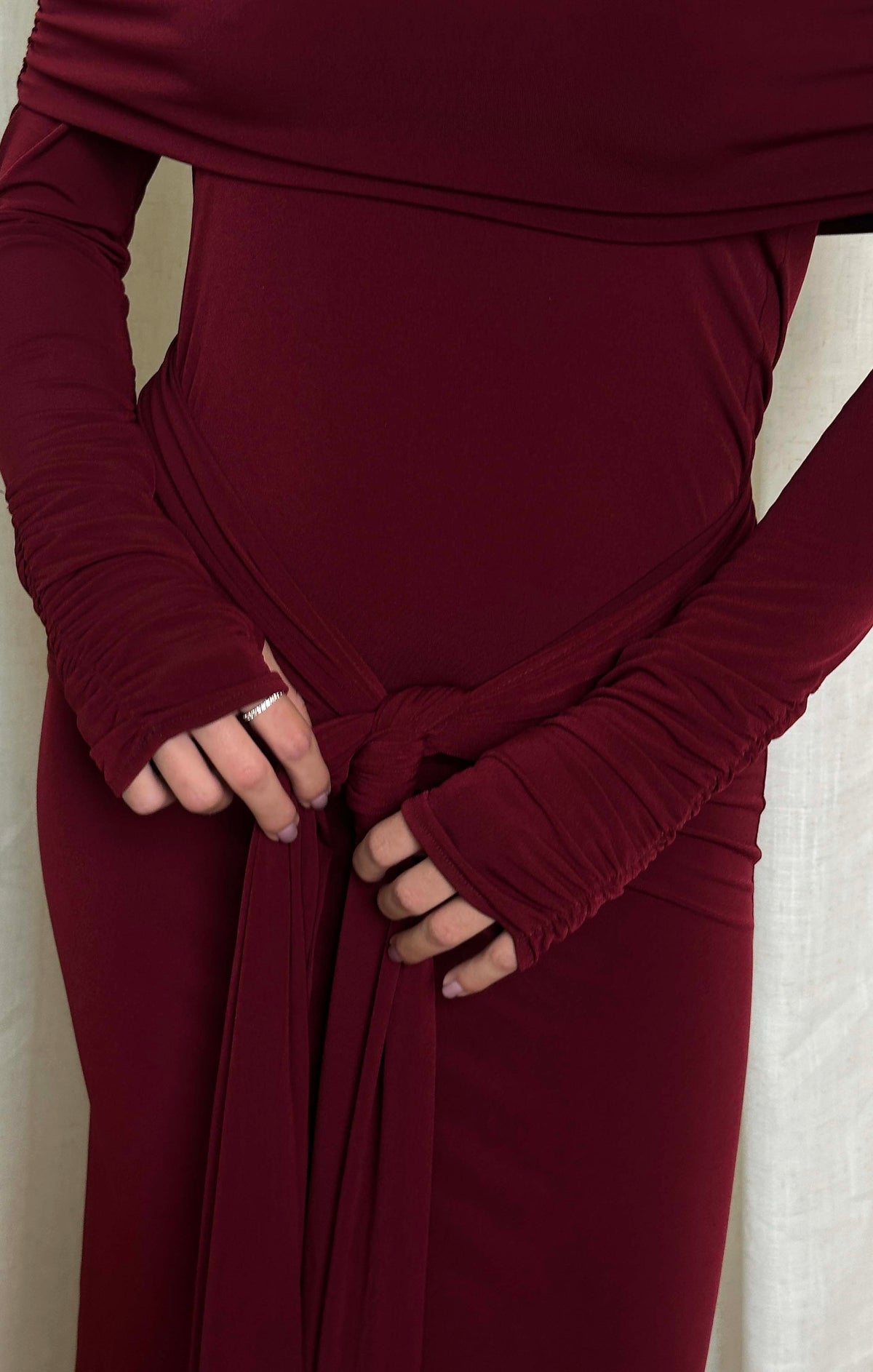 Vanessa Maxi Dress ~ Cabernet Red
