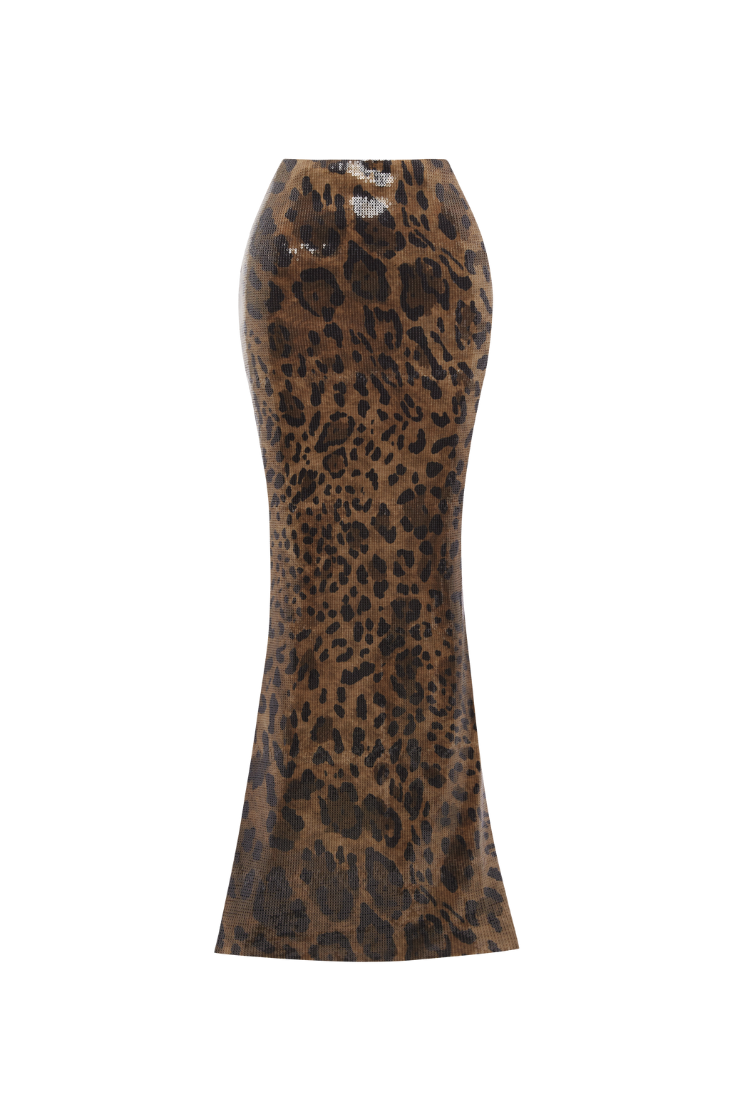 Leola Maxi Skirt - Sequin Leopard Print