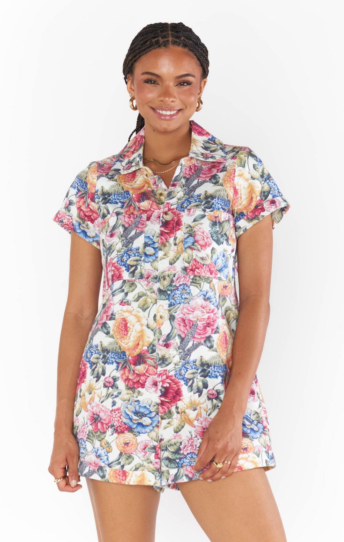 Range Romper ~ Dusty Meadows Denim