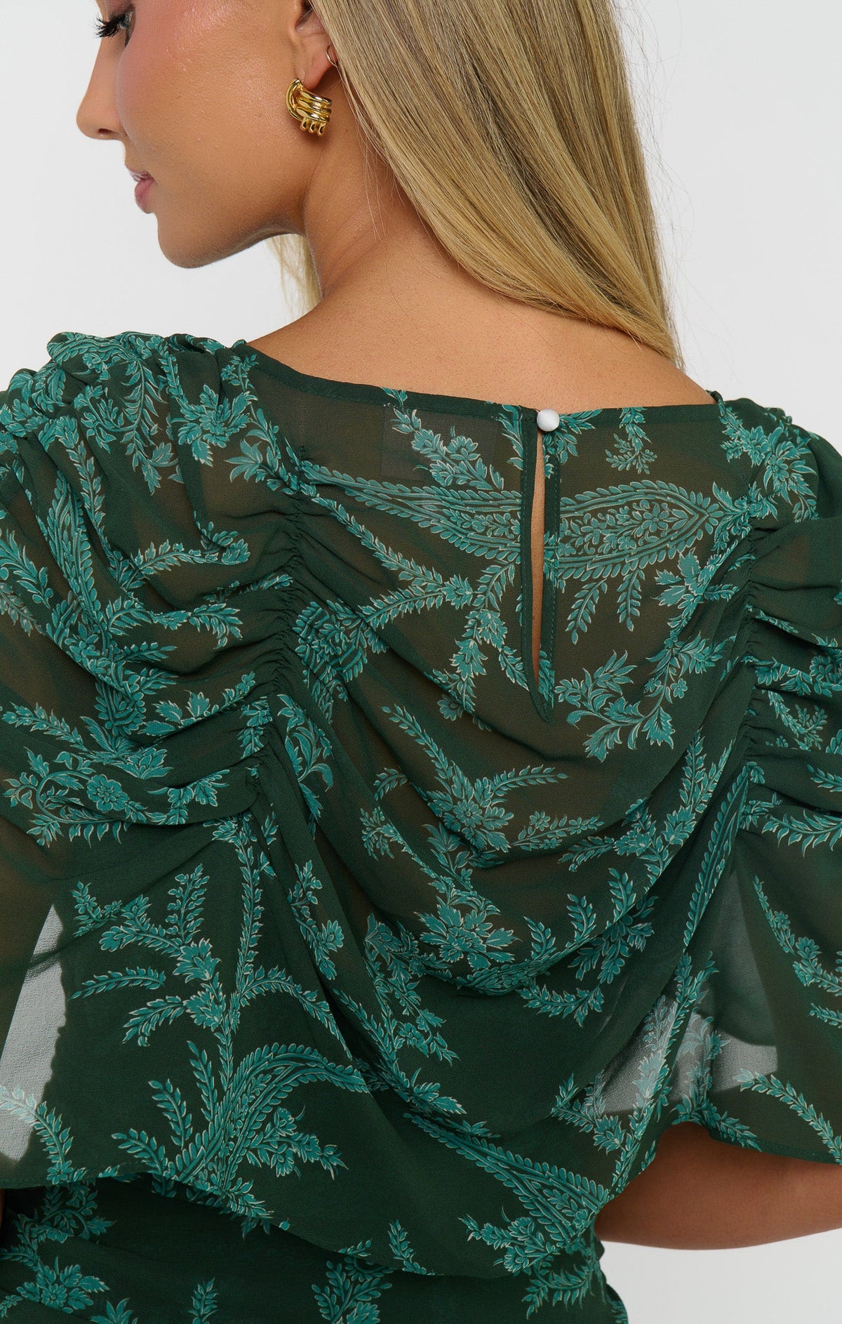 Chantelle Maxi Dress ~ Pine Green Paisley