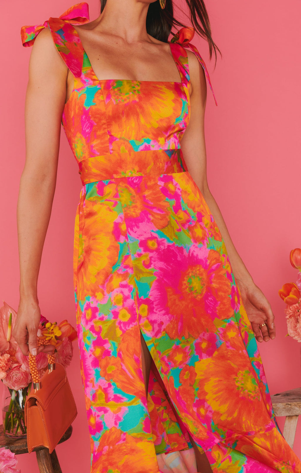 Garden Midi Dress ~ Miss Malibu