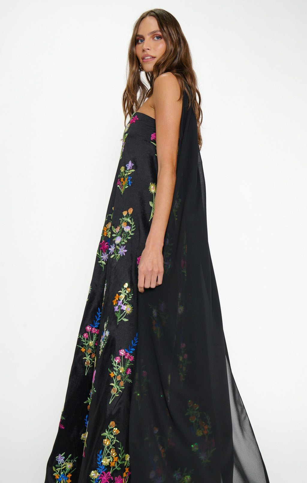 Riley Maxi Dress ~ Ethereal Sequins Black