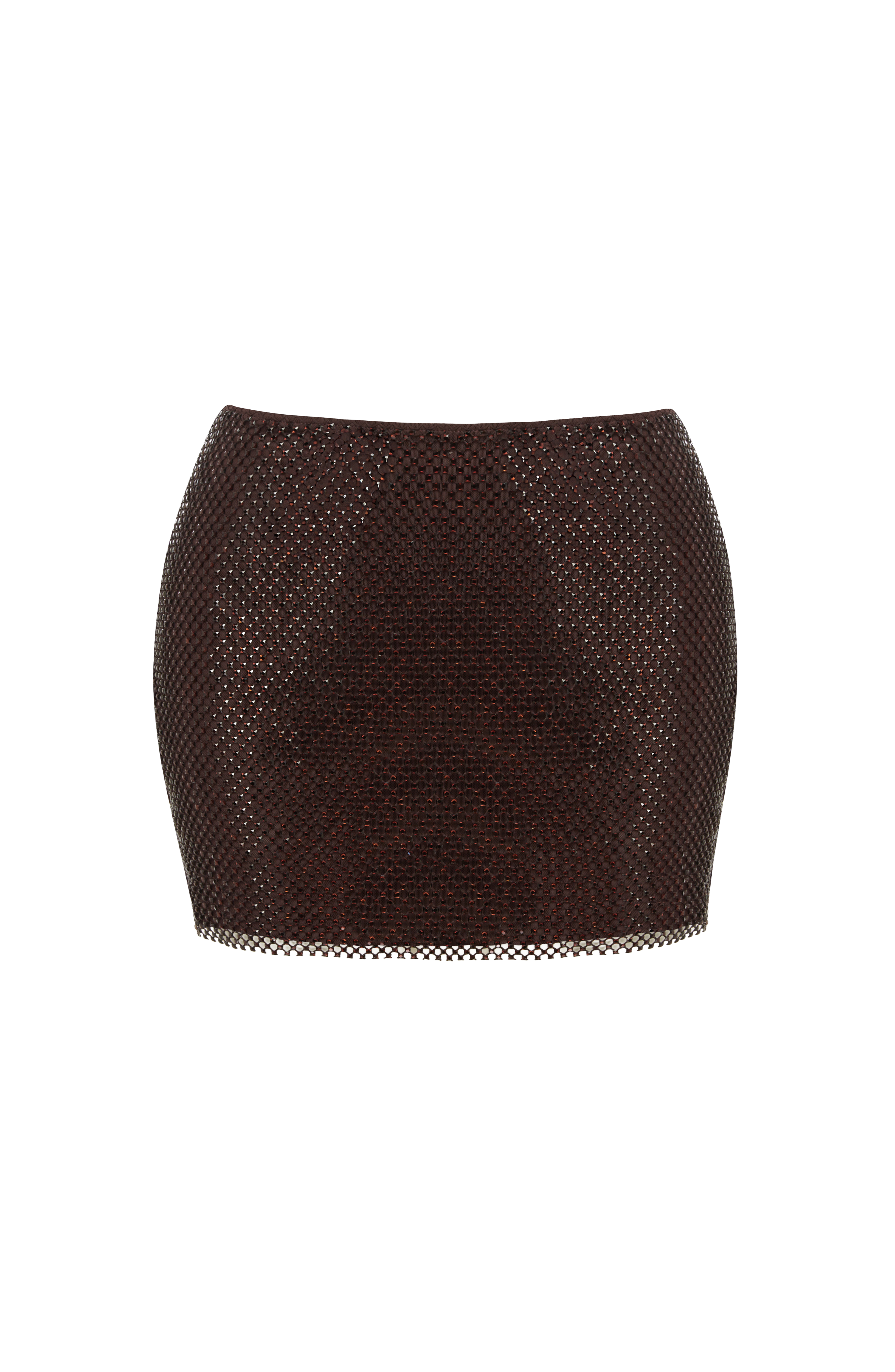 Nila Mini Skirt - Plum Brown