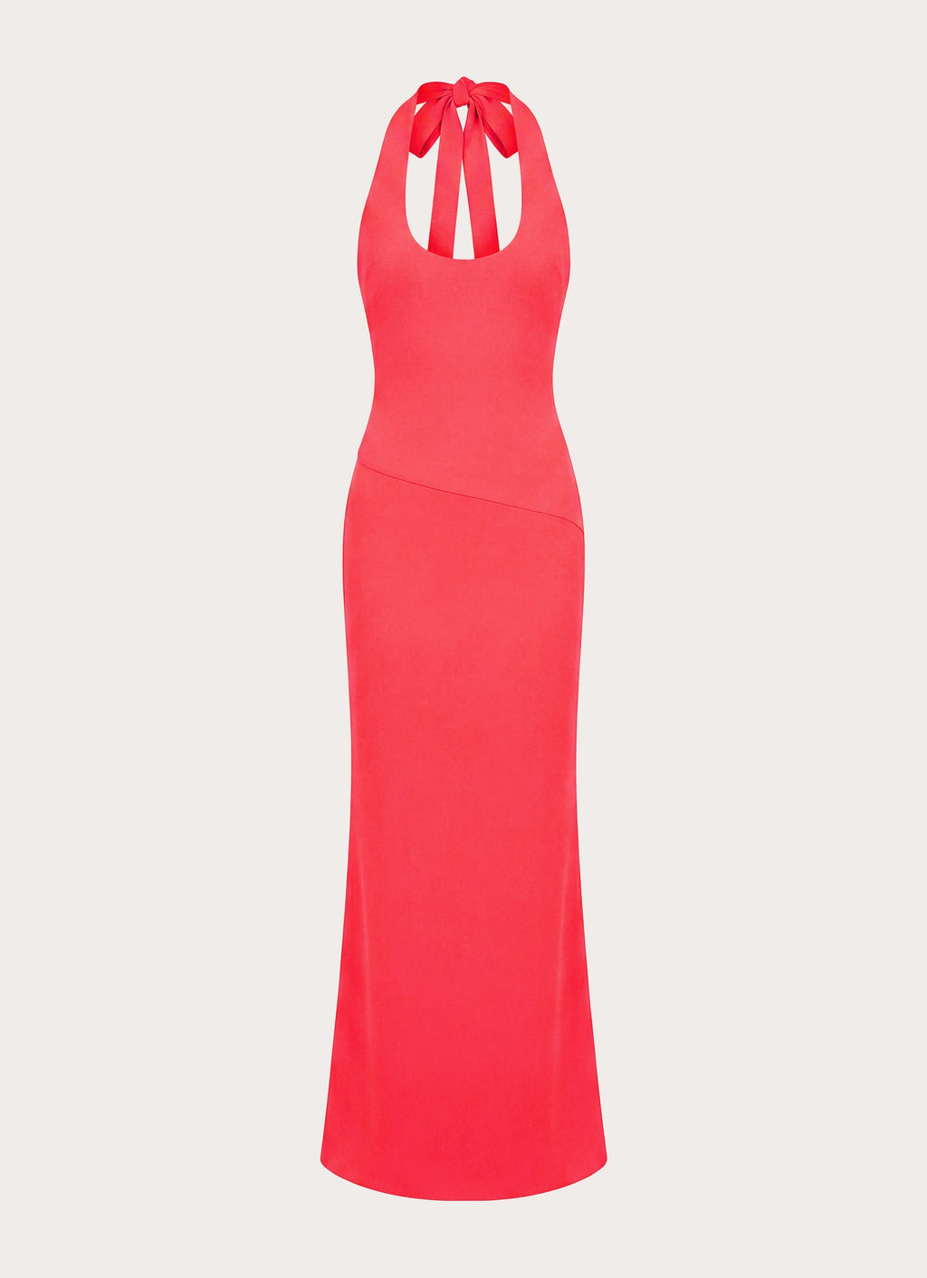 Nardin Maxi Dress - Coral Red
