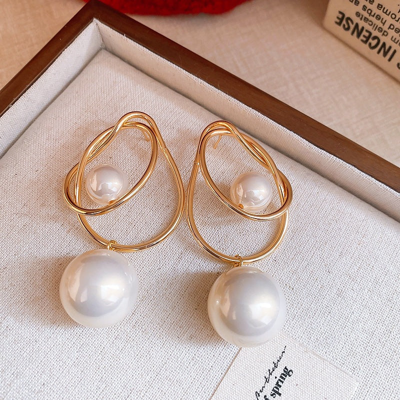 Acrylic Geometric Sphere Wrap Earrings