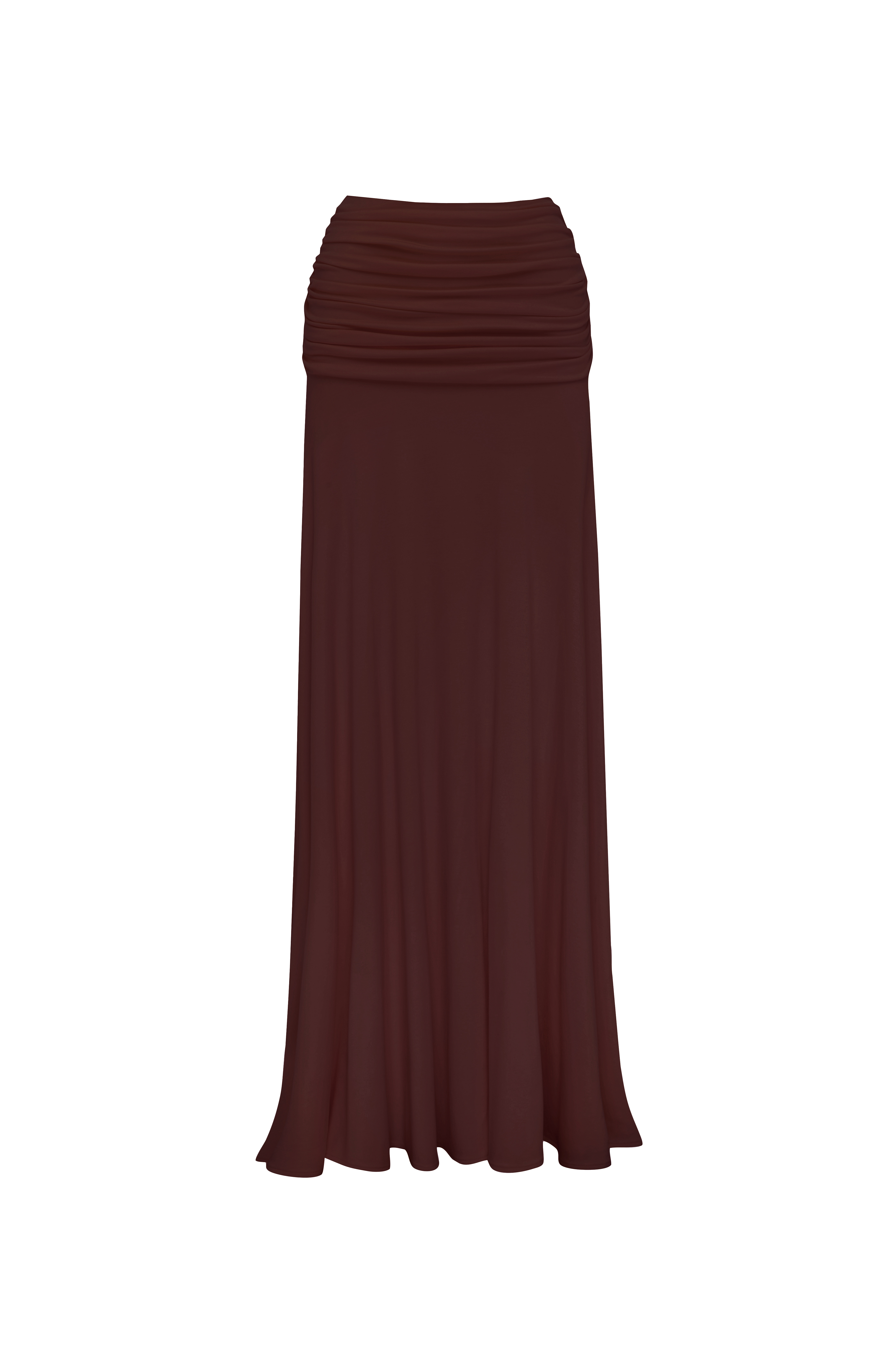 Paige Maxi Skirt - Plum Brown