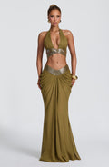 Sophie Maxi Skirt - Deep Olive