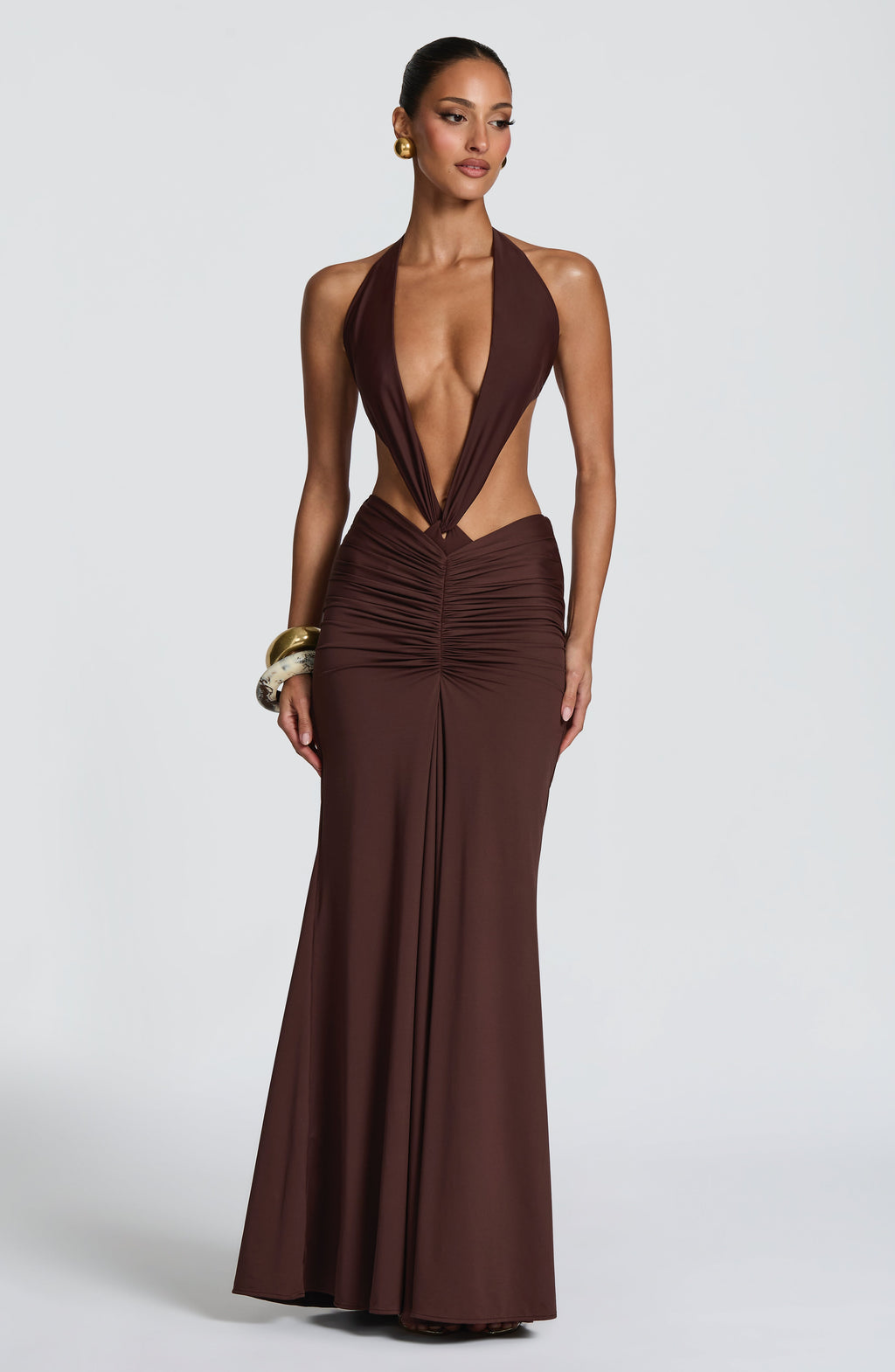 Sonny Maxi Skirt - Plum Brown