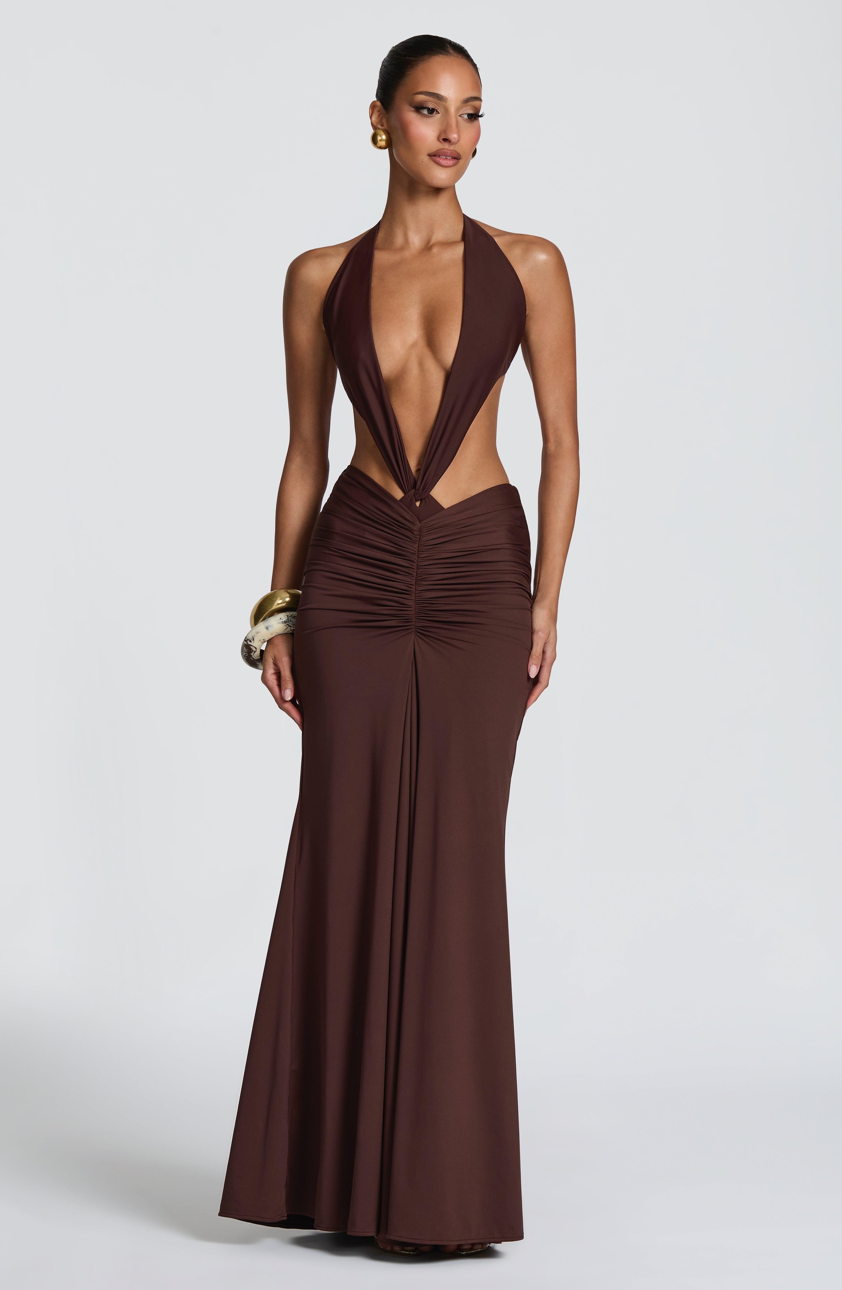 Sonny Maxi Skirt - Plum Brown