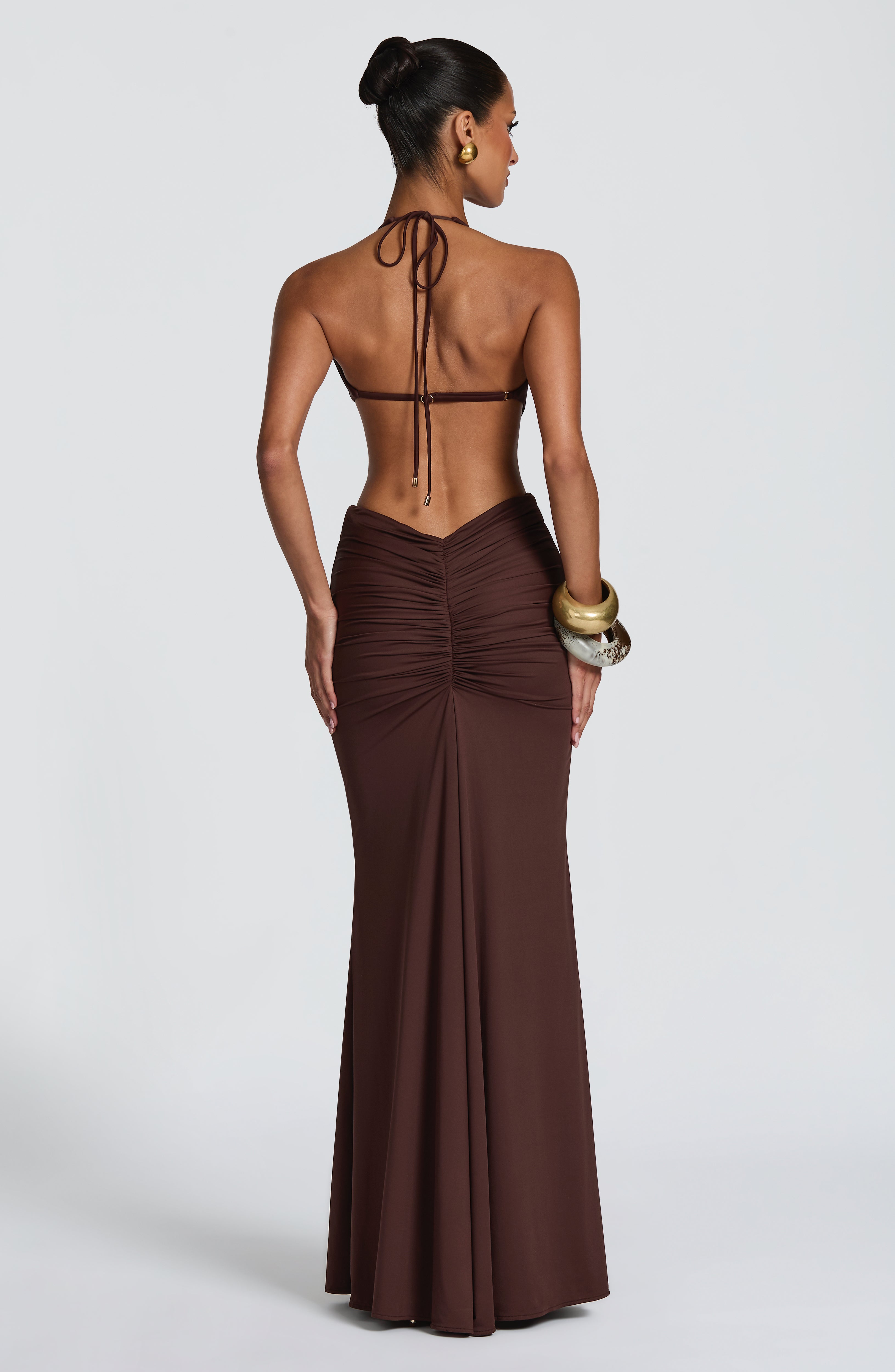 Sonny Maxi Skirt - Plum Brown