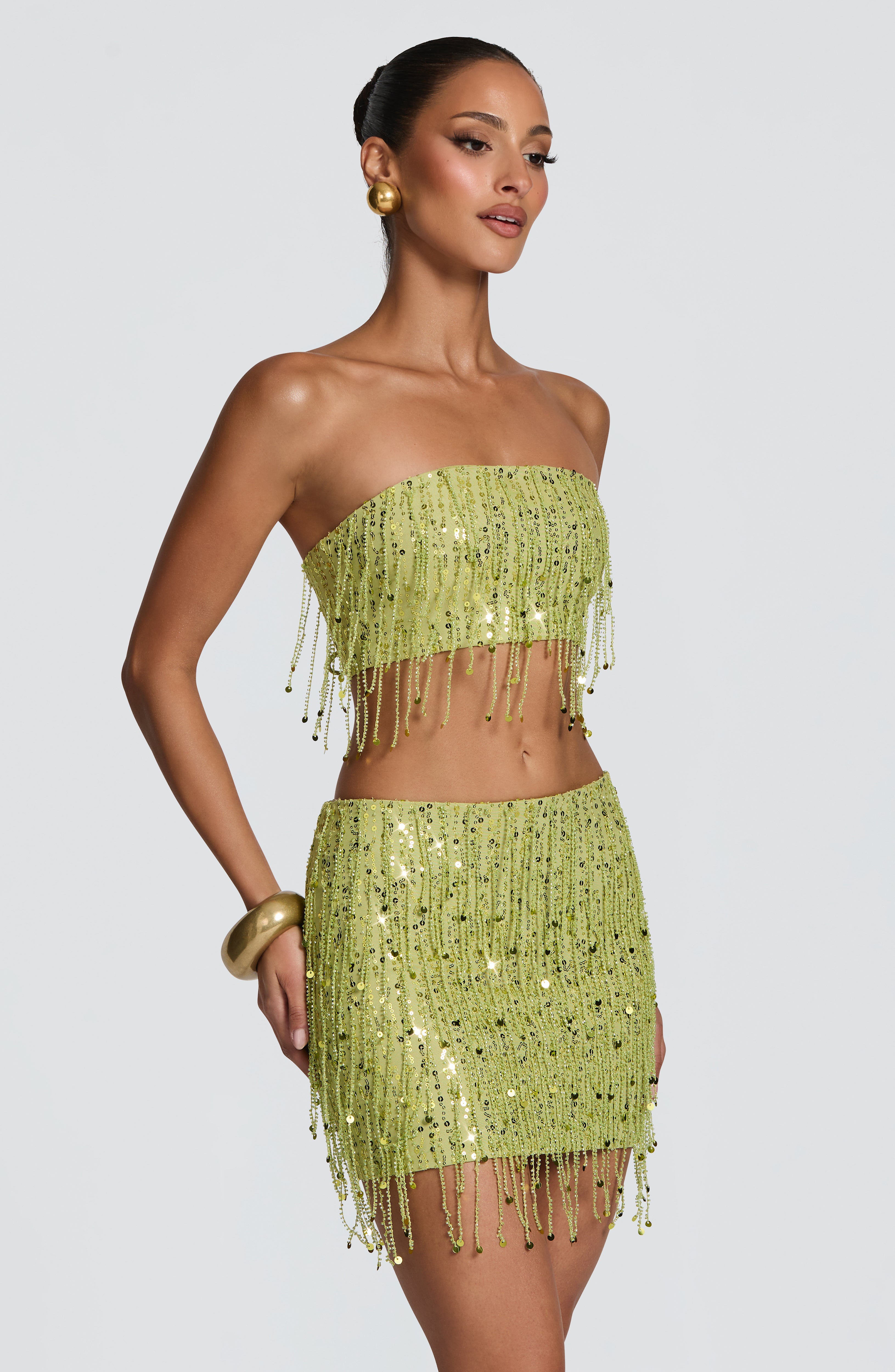 Blaise Mini Skirt - Olive